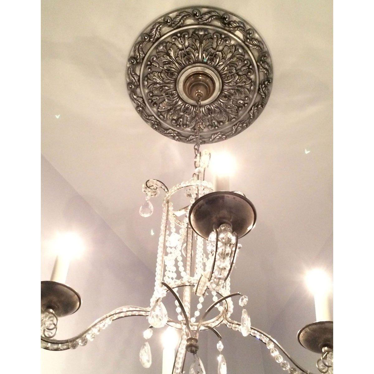 Spring Leaf 19.88" H x 19.88"W x 1.25"D Ceiling Medallion