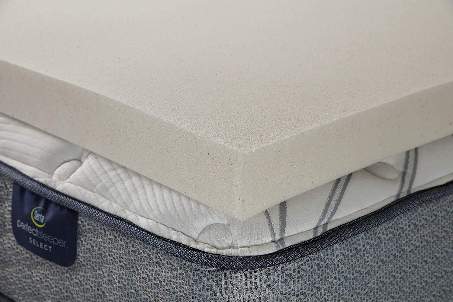 Serta CopperGel Memory Foam Mattress Topper, 3 Inch