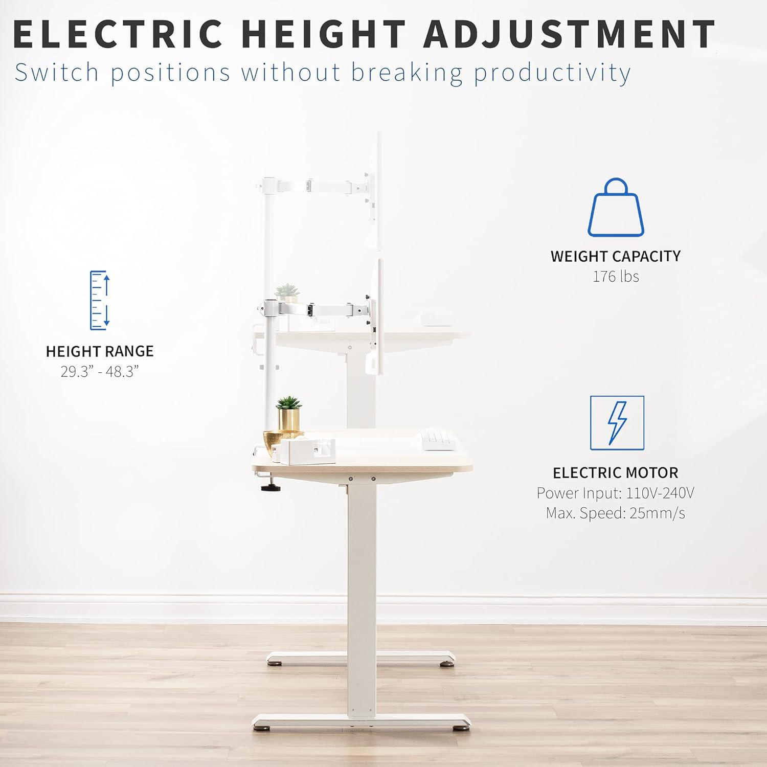 VIVO 47" x 24" Electric Sit Stand Desk (DESK-E144BN series)