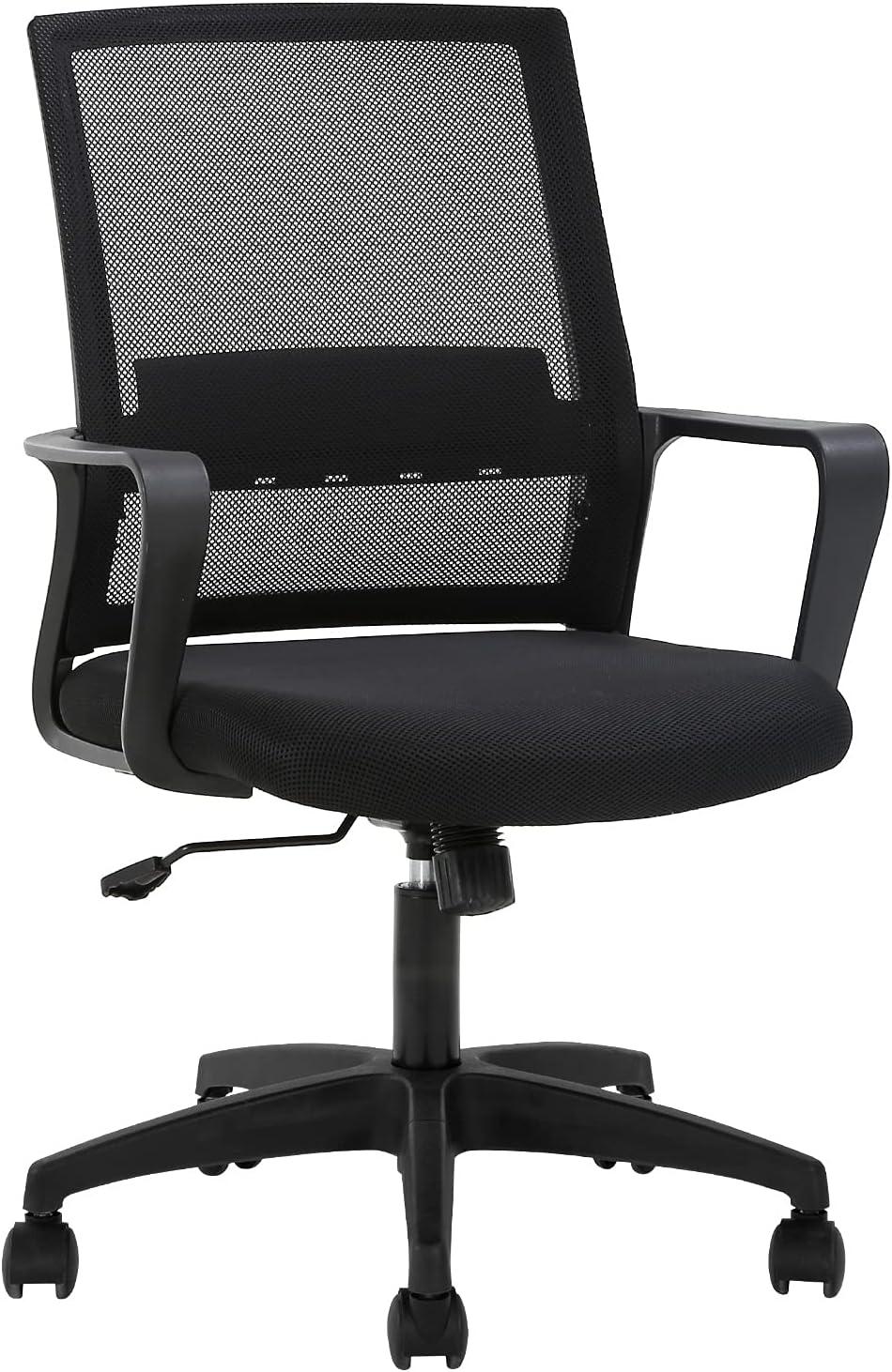 BestMassage Office Chair Mesh Computer Chair Task Chair with Lumbar Support & 360° Swivel Home Office Swivel Chair Modern Desk Chair