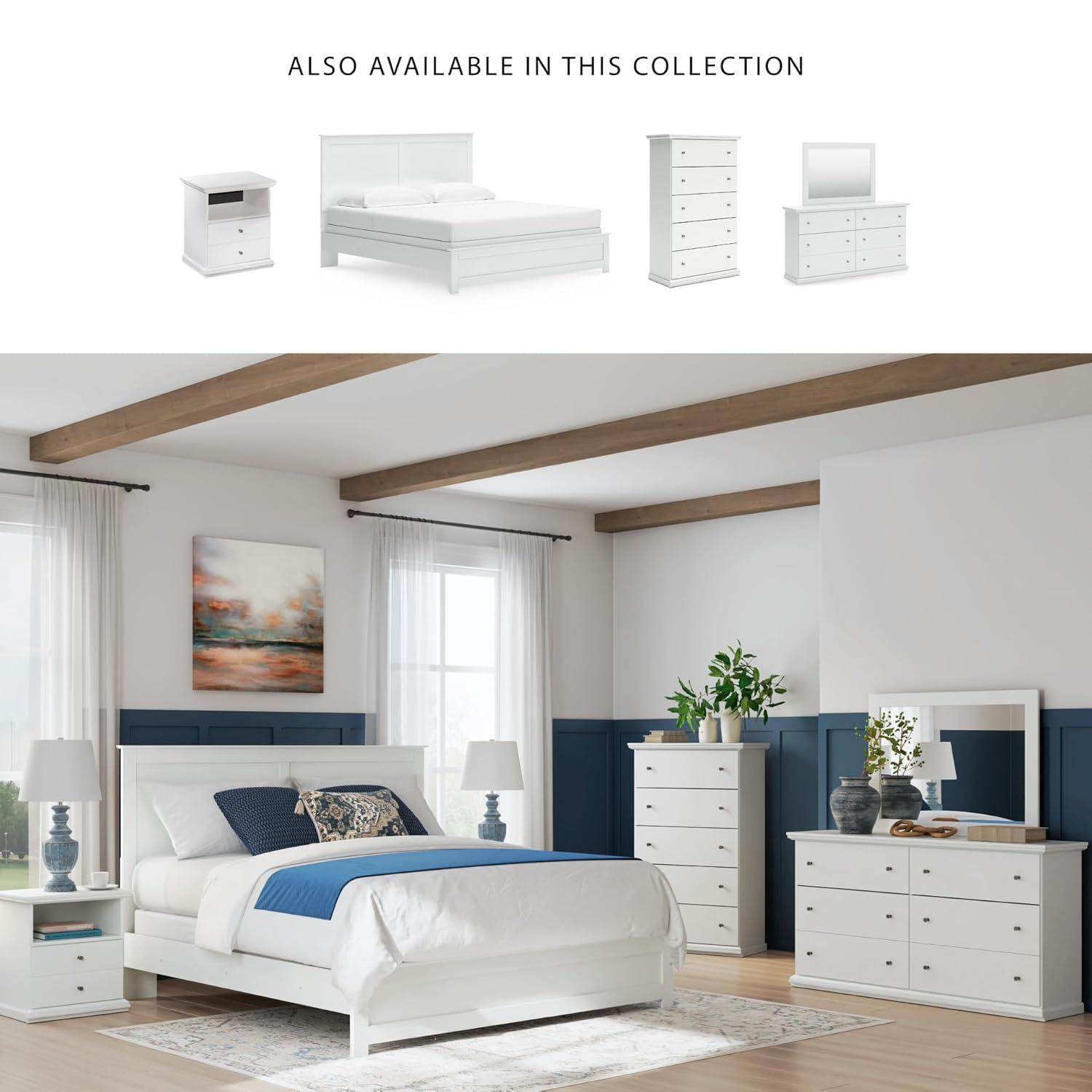 Signature Design by Ashley Casual Bostwick Shoals Nightstand, White