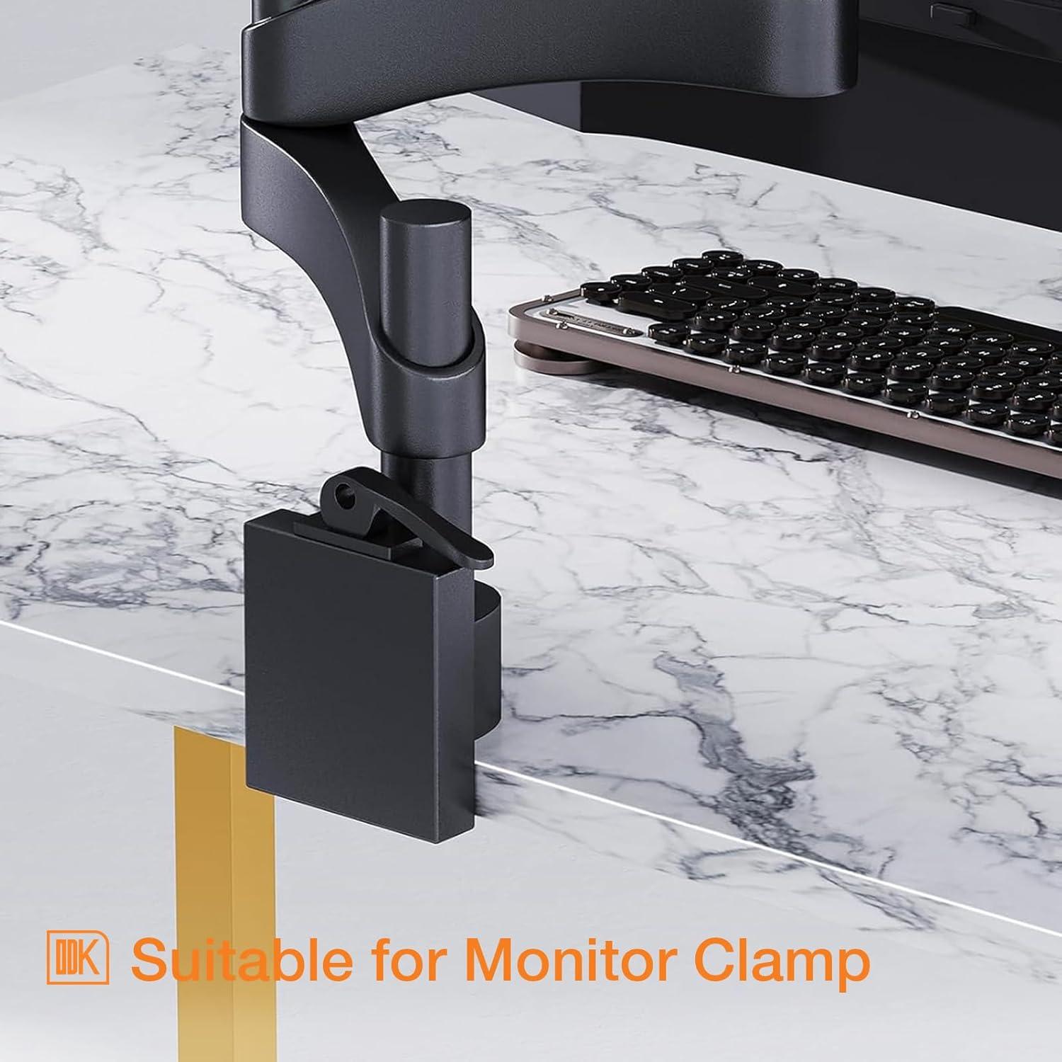 ODK Computer Desk Large Office Desk, 48 Inch Writing Desk with Storage, Modern PC Desk Work Table with Headphone Hook for Home Office, White Marble + Gold Leg