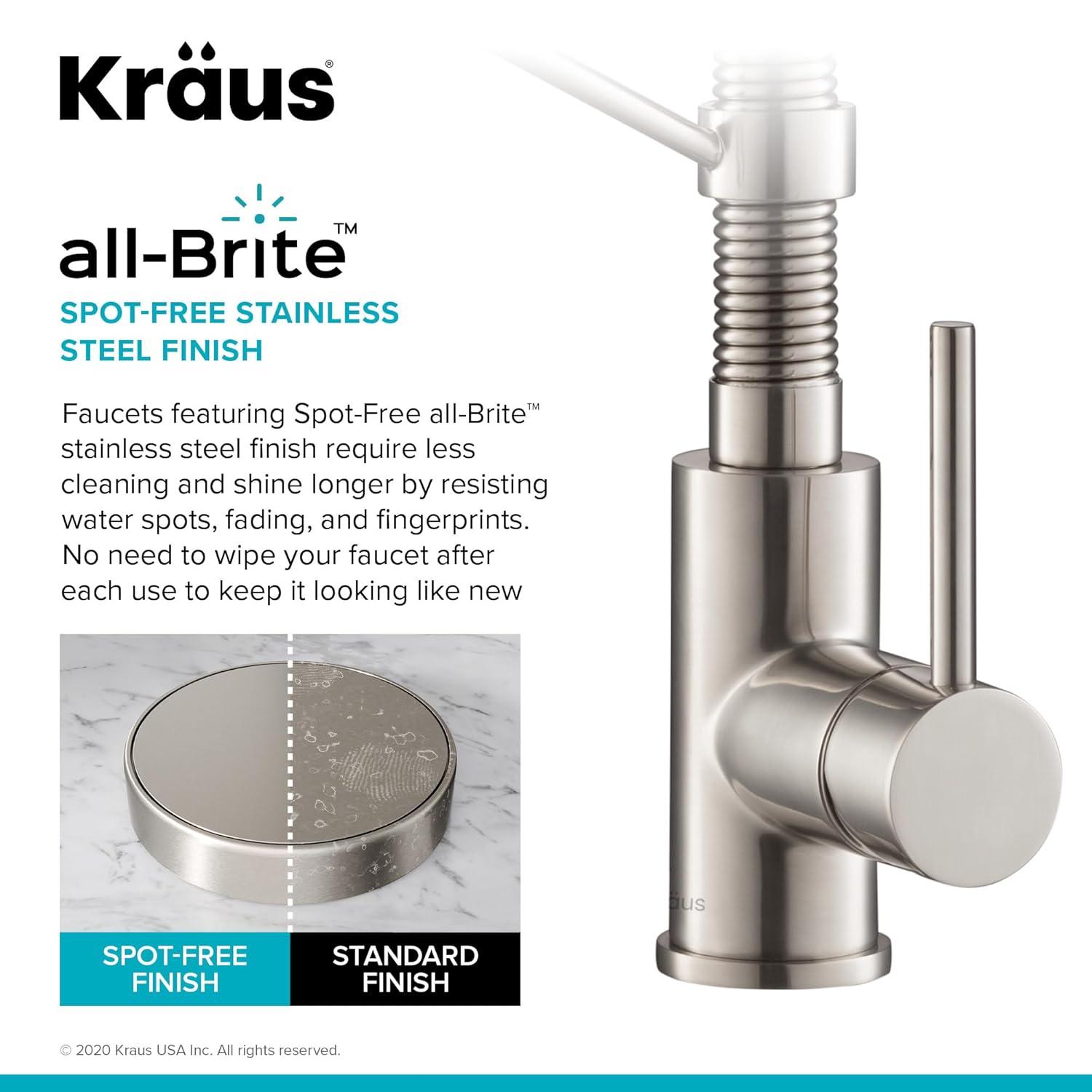 KRAUS Bolden Commercial Style 2-Function Single Handle Pull Down Kitchen Faucet