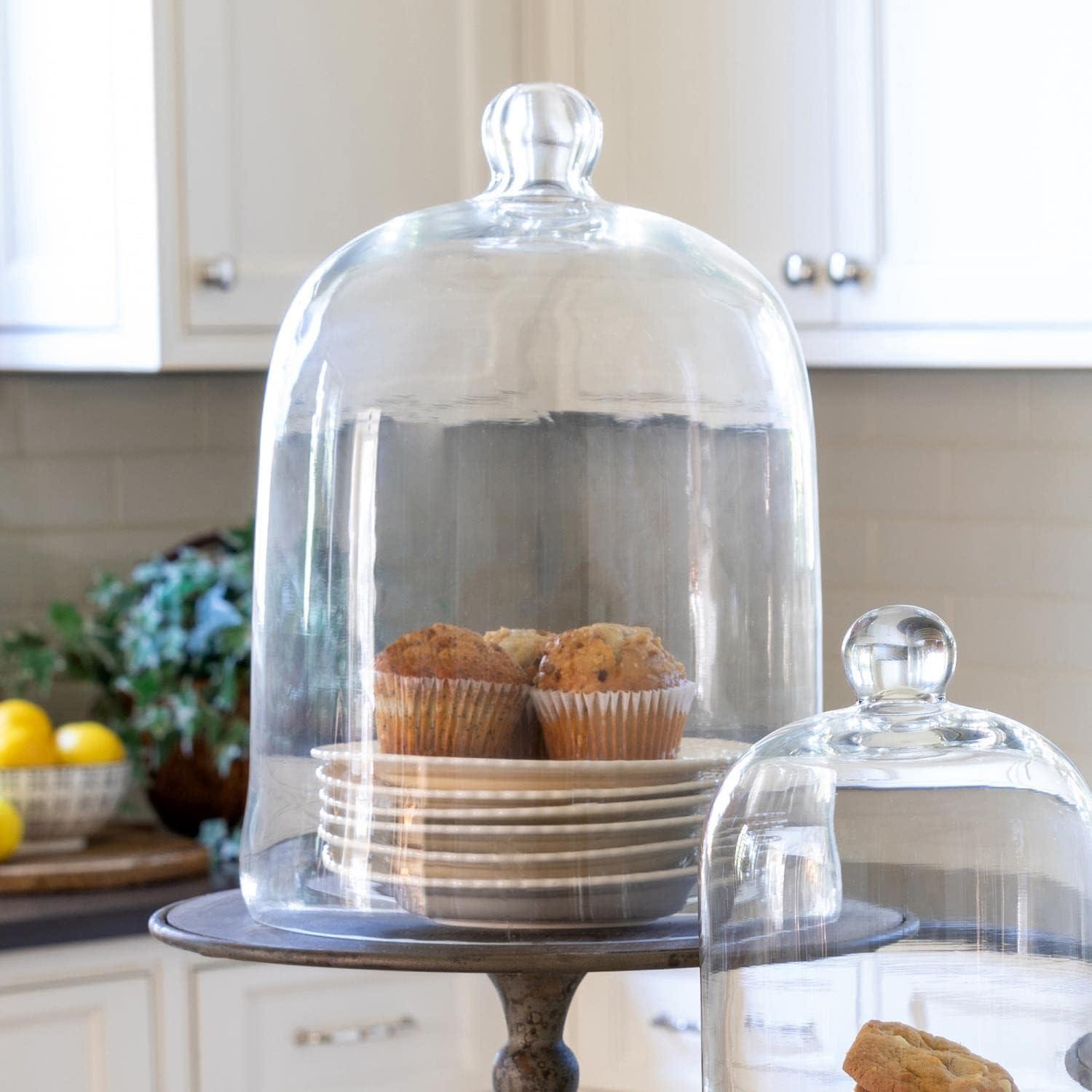 Extra-Large Clear Glass Bell Jar Display