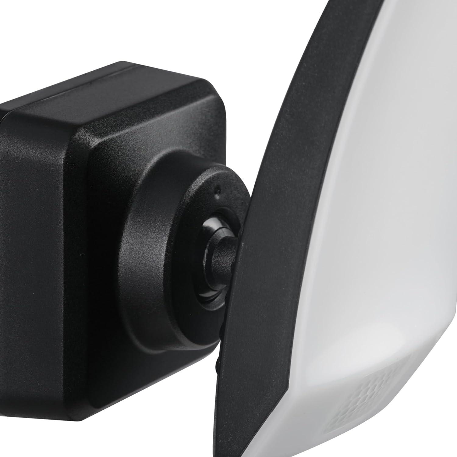 Black and White Rectangular LED Battery Powered Security Flood Light