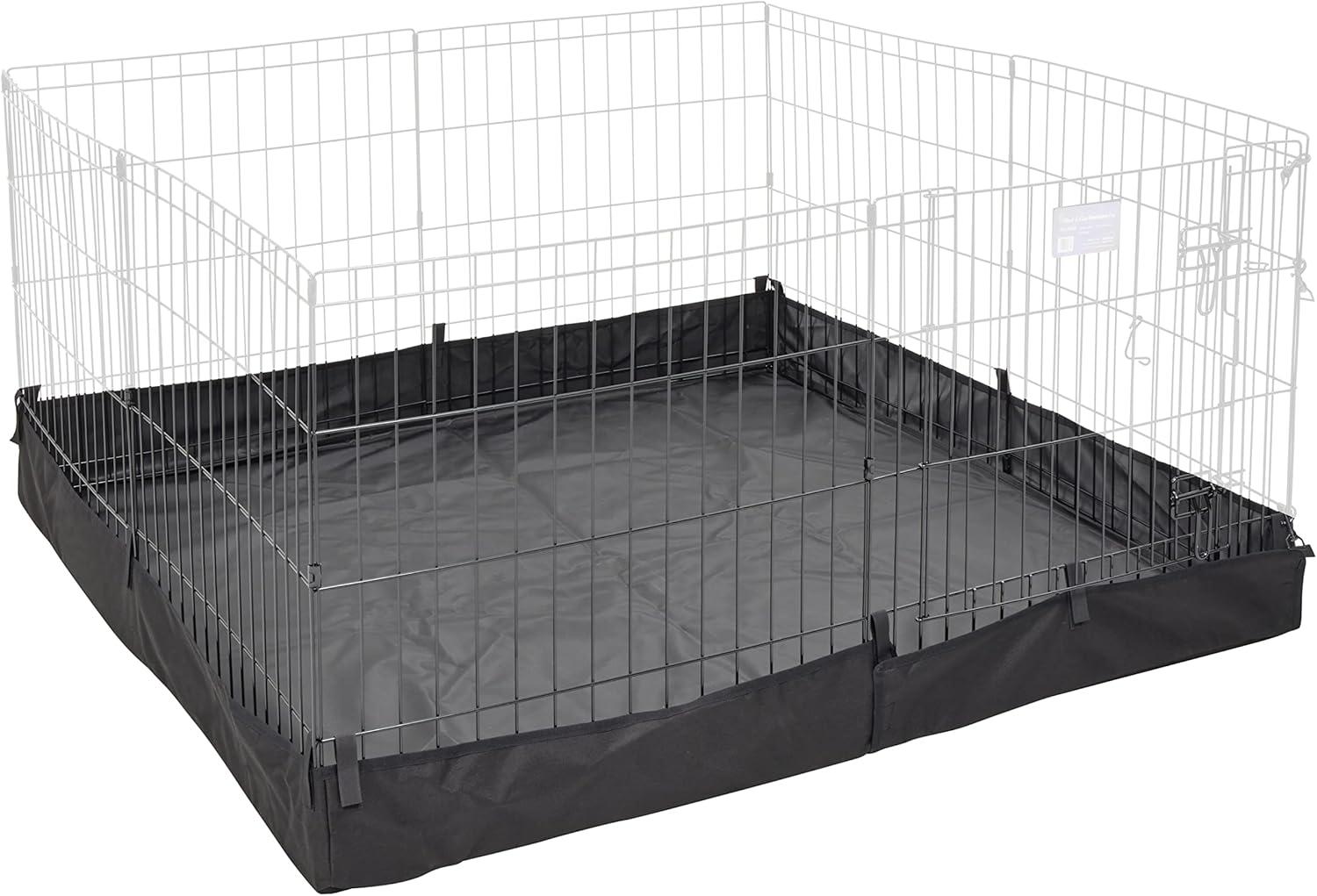 Square Black PVC Canvas Bottom for Pet Exercise Pen