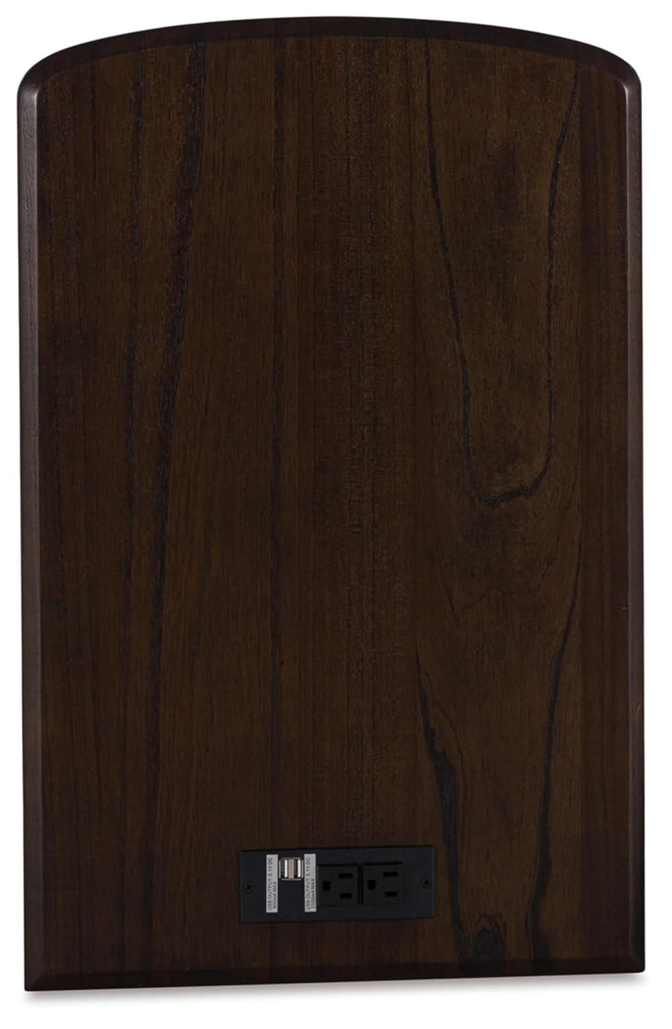 Signature Design by Ashley Casual Devonsted Chairside End Table  Dark Brown