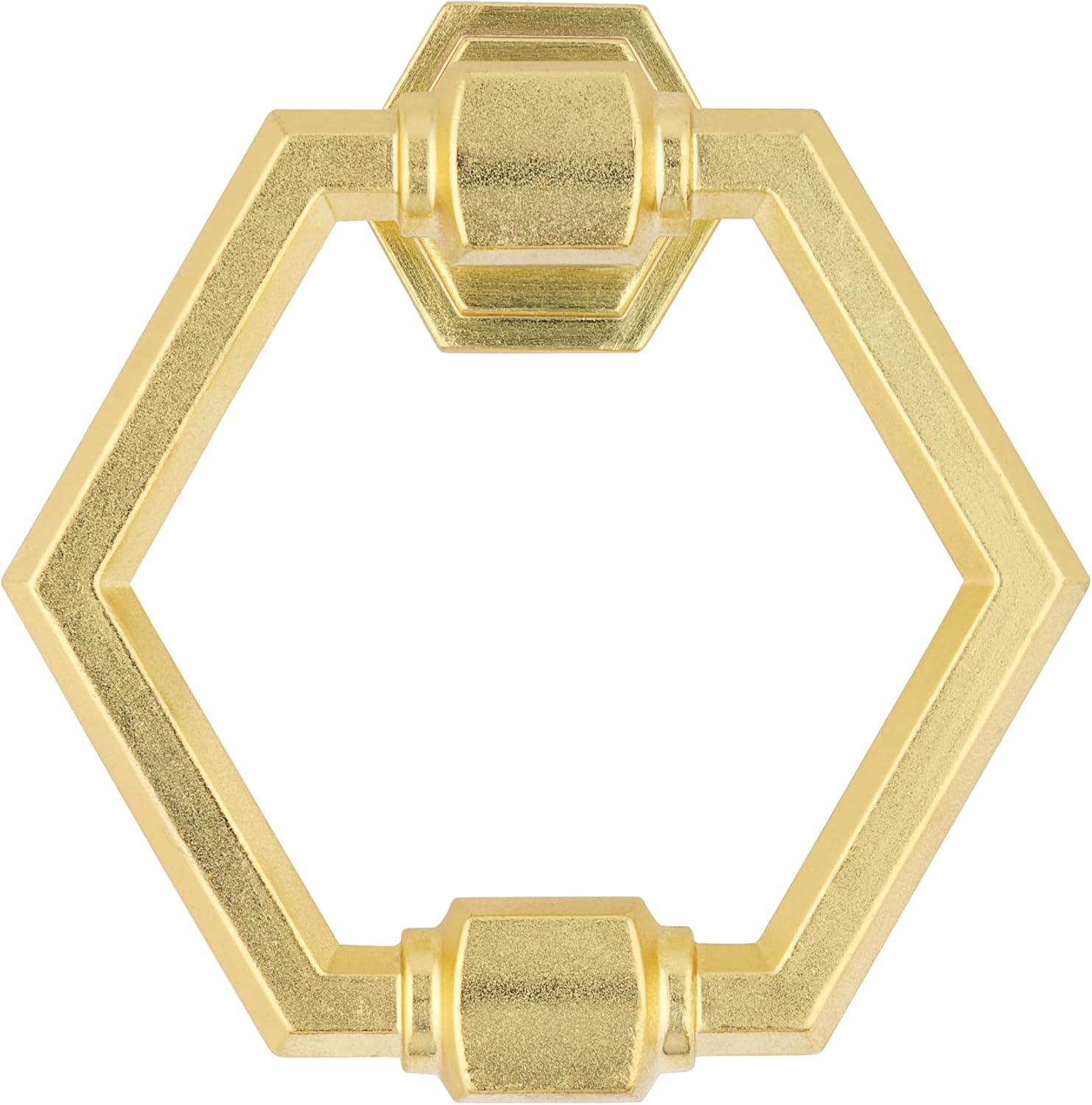 National Hardware N336-708 Powell Door Knocker, Brushed Gold