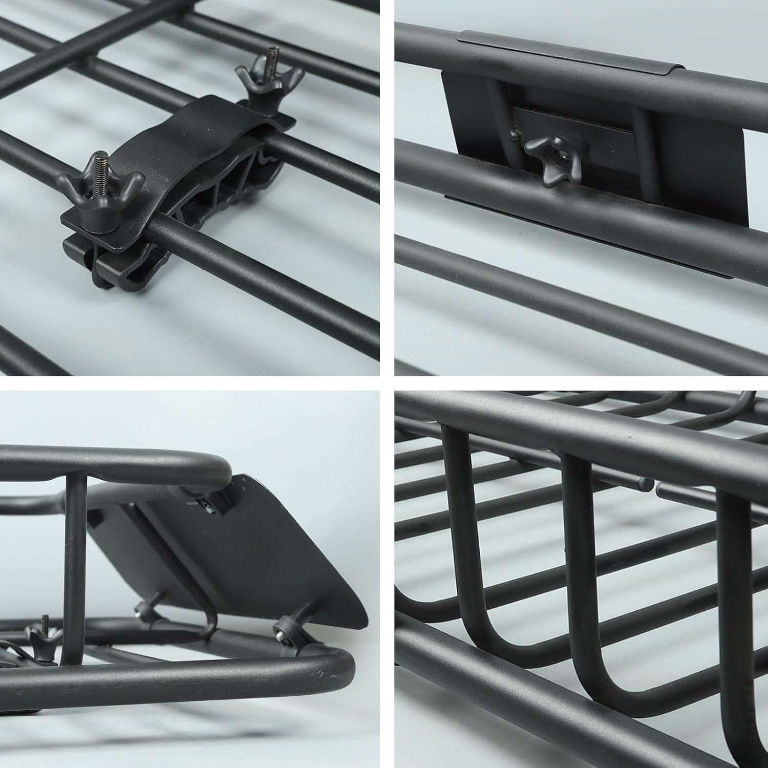 Universal Roof Rack Cargo Carrier Basket Rooftop Luggage Holder Carrier Basket For Camping Traveling