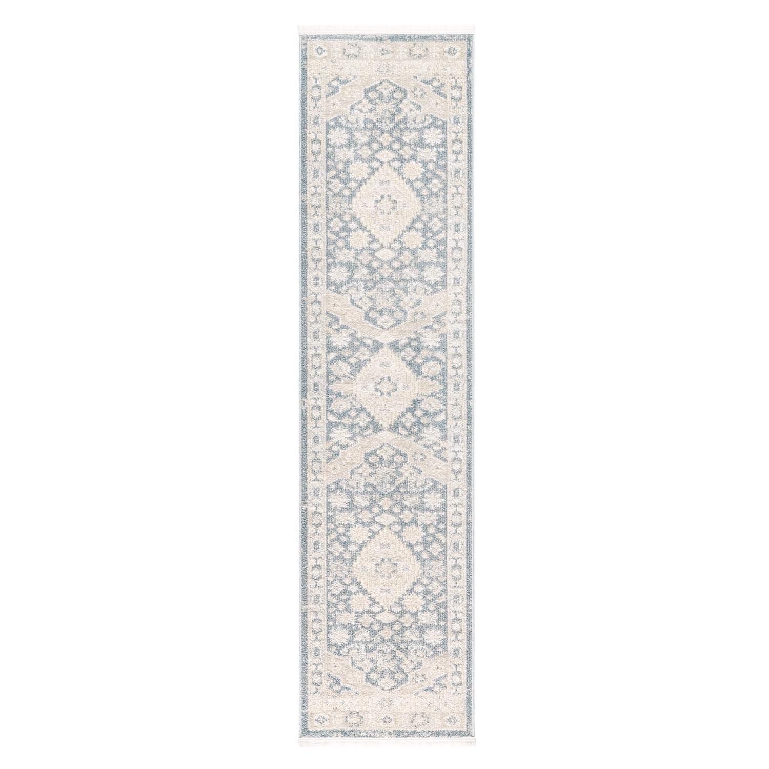 TOWN & COUNTRY EVERYDAY Rein Center Medallion Everwash Non-Slip Backing Washable Area Rug
