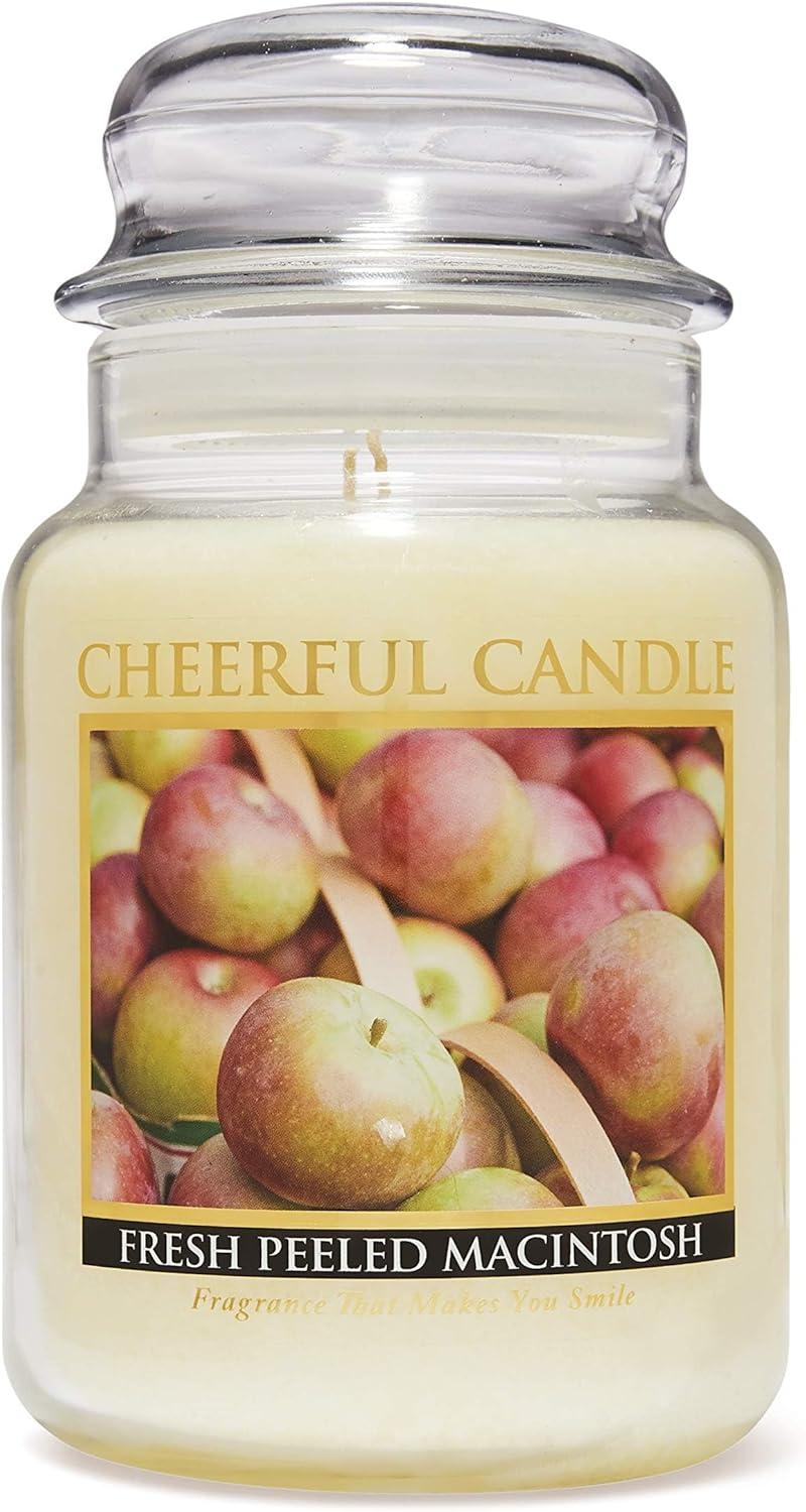 Fresh Peeled Macintosh Scented Yellow Paraffin Jar Candle