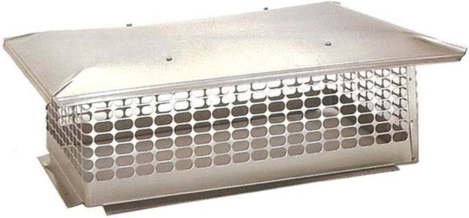 The Forever Cap 13-Inch x 29-Inch Multi Flue Crown Mount Chimney Cap, Stainless Steel