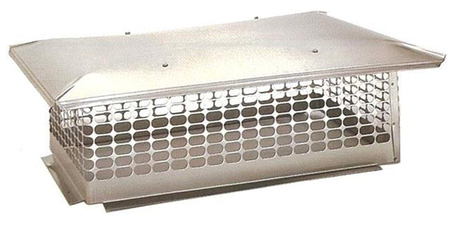 The Forever Cap 13-Inch x 29-Inch Multi Flue Crown Mount Chimney Cap, Stainless Steel