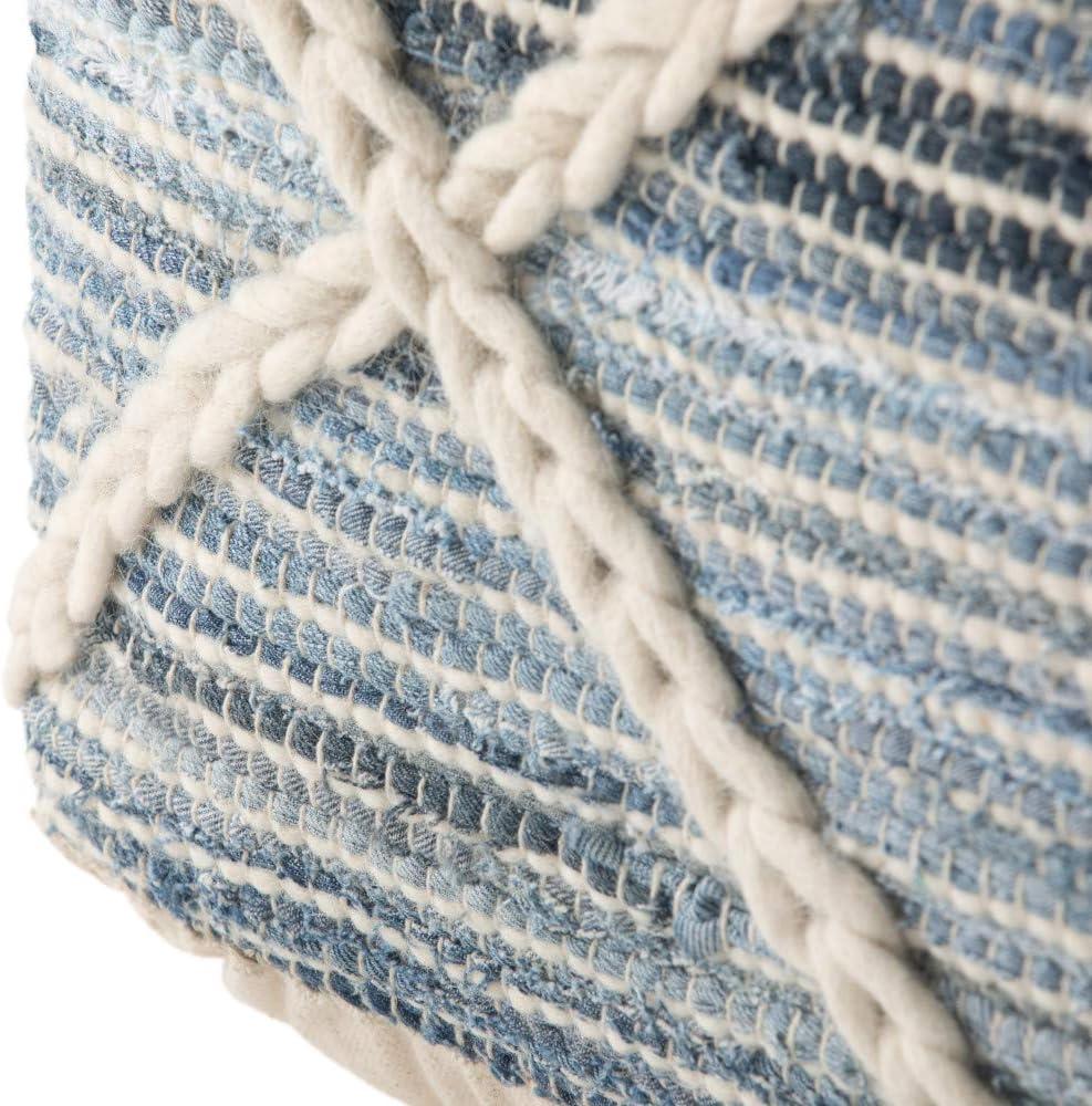 Simpli Home Cowan Upholstered Pouf