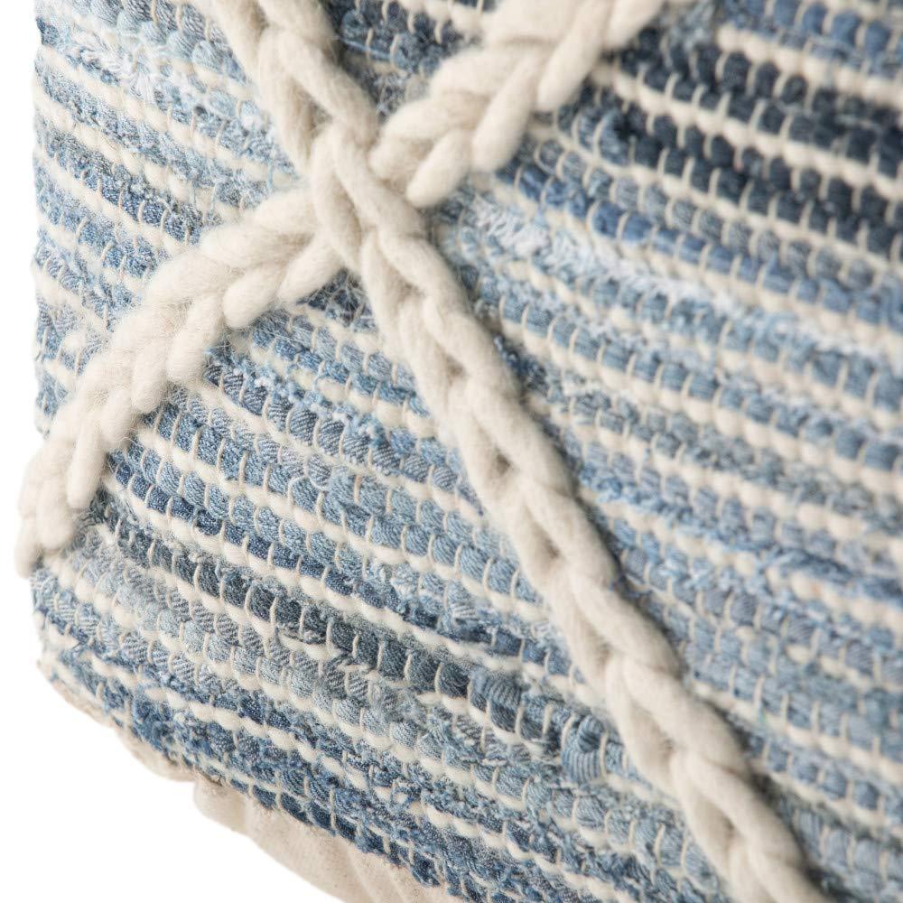Simpli Home Cowan Upholstered Pouf