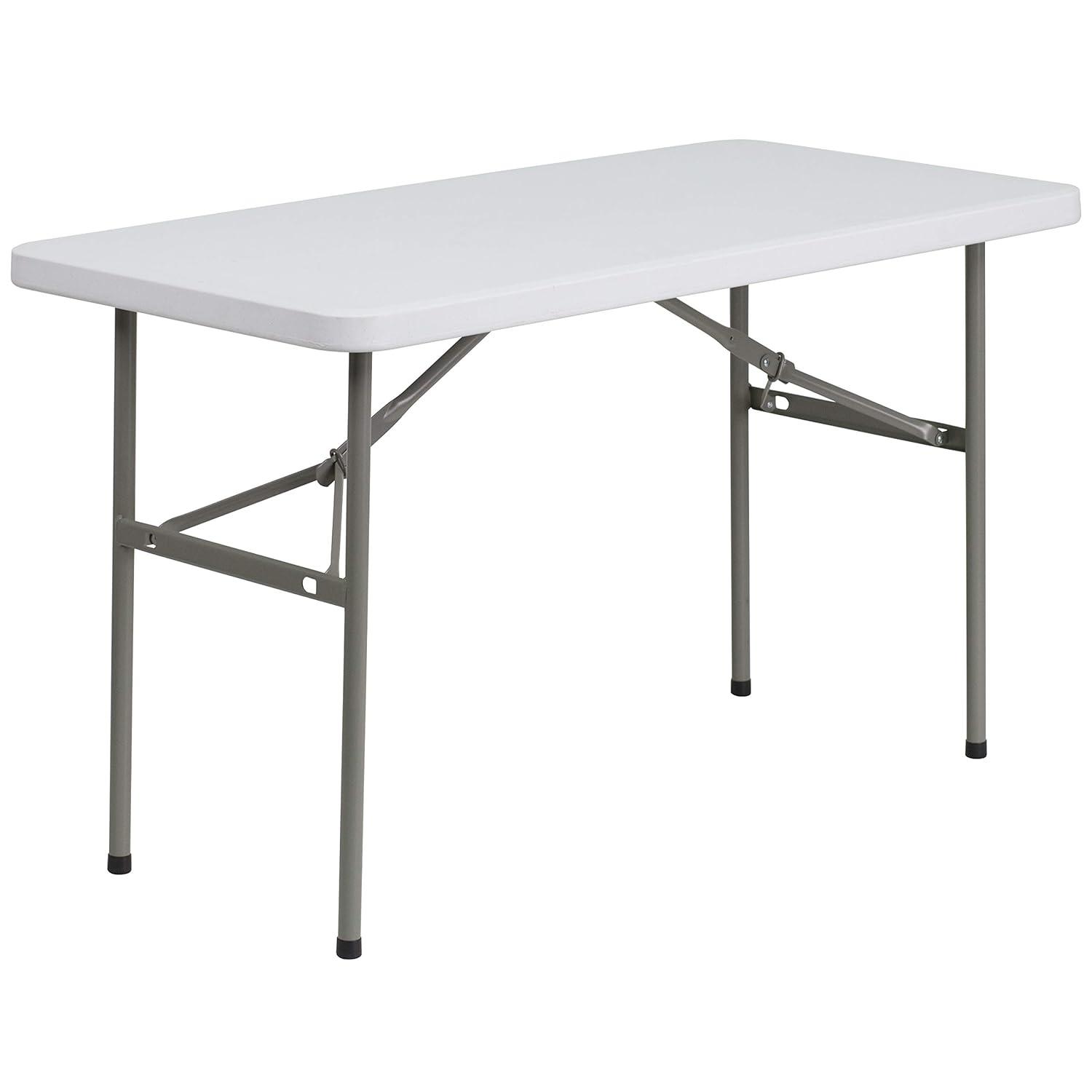 Flash Furniture Noah 4' Rectangular Plastic Event Folding Table