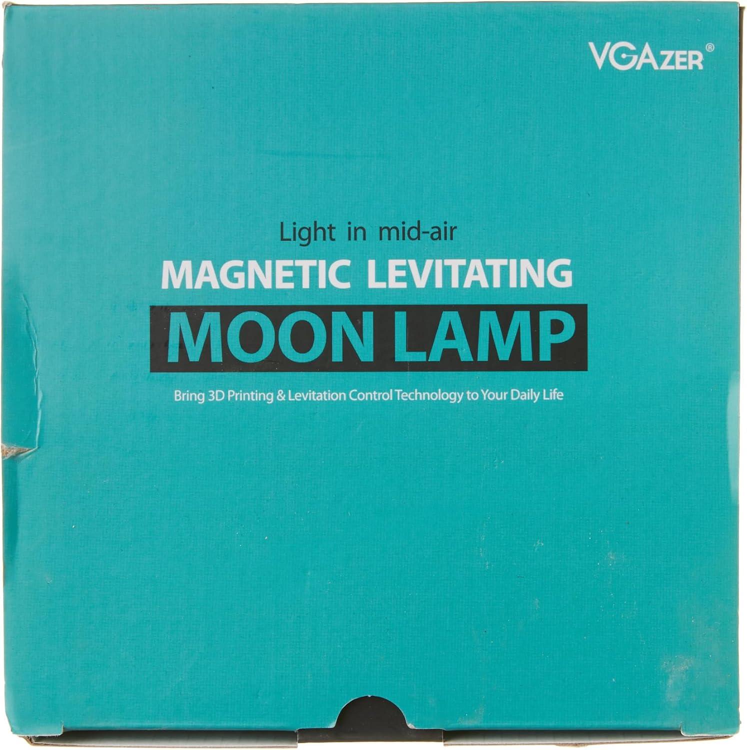 VGAzer Moon Lamp 3D Printing Magnetic Levitating Moon Light Lamps for Home、Office Decor, Creative Gift-6 Inch,Has 16 Colors 20 Modes