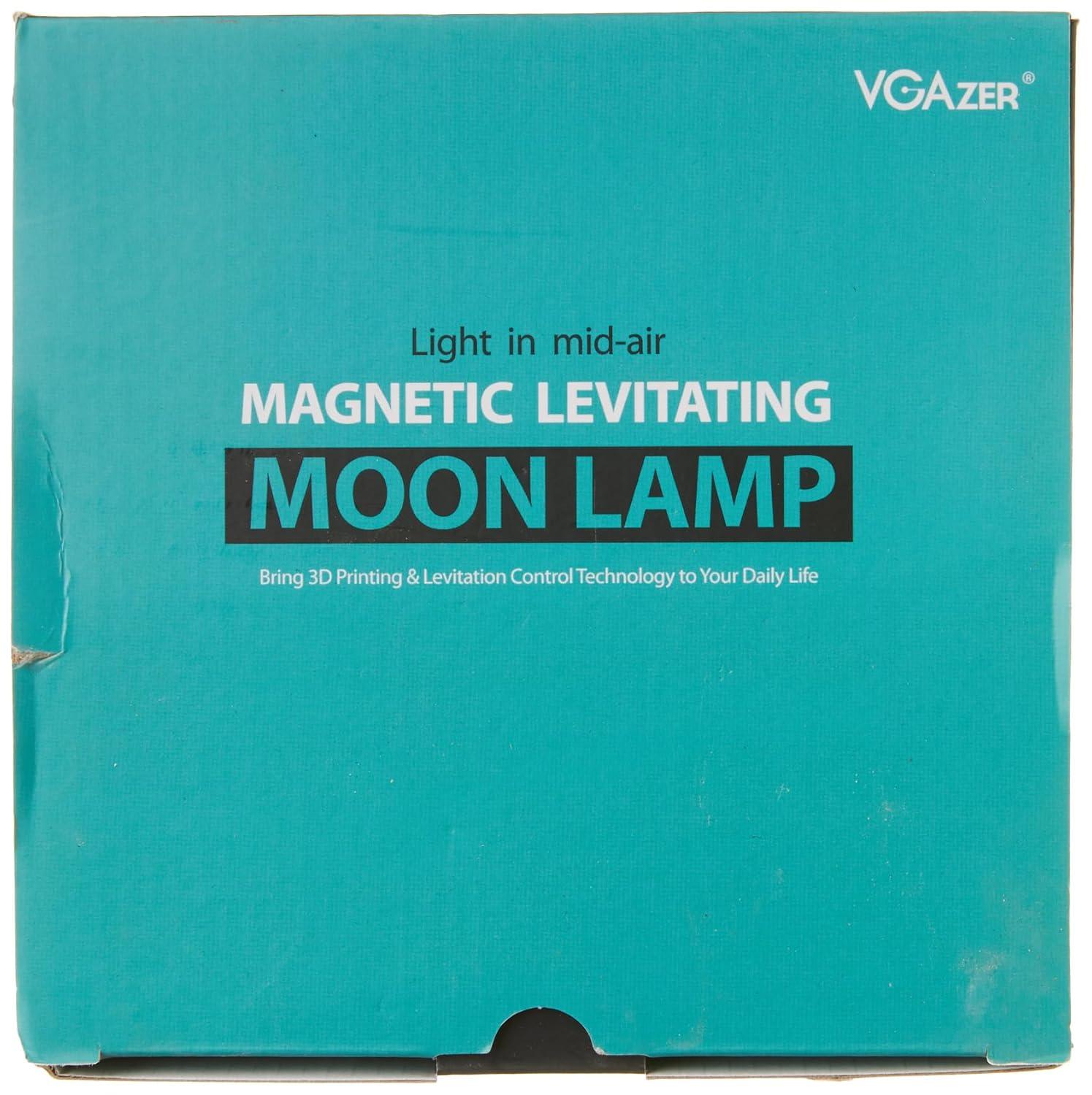 VGAzer Moon Lamp 3D Printing Magnetic Levitating Moon Light Lamps for Home、Office Decor, Creative Gift-6 Inch,Has 16 Colors 20 Modes