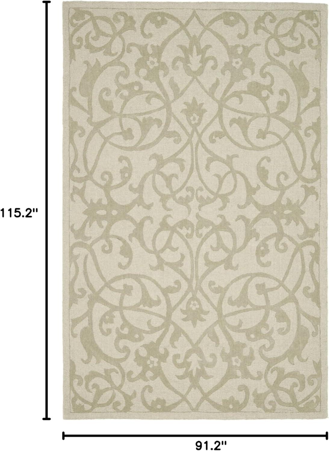 Impressions IM341 Hand Loomed Area Rug - Sage - 7'6"x9'6" - Safavieh.