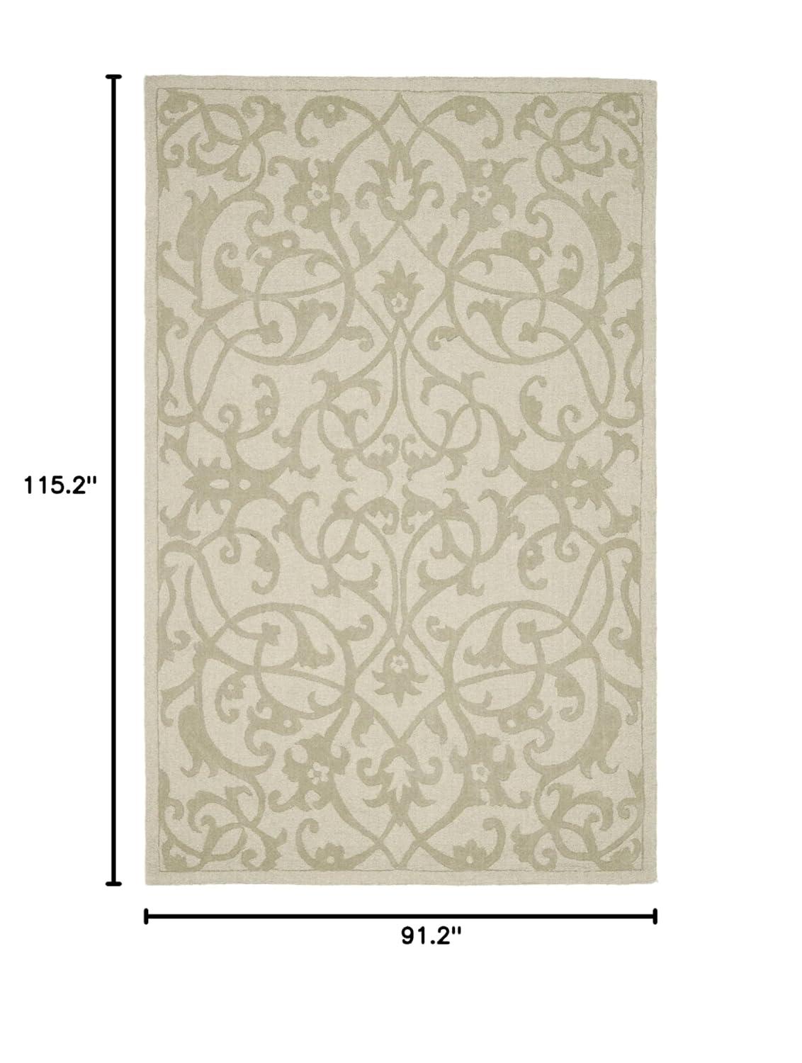Impressions IM341 Hand Loomed Area Rug - Sage - 7'6"x9'6" - Safavieh.