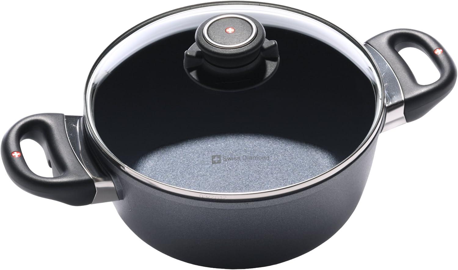 Swiss Diamond Round Non-Stick Casserole