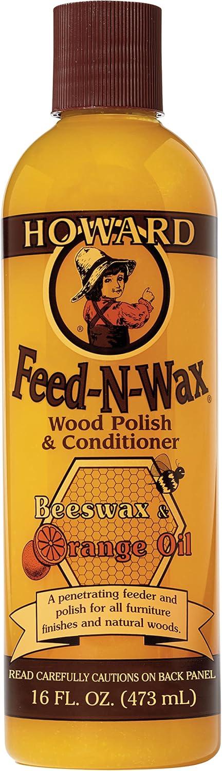 Howard Feed-N-Wax Orange Scent Wood Protector 16 oz Gel