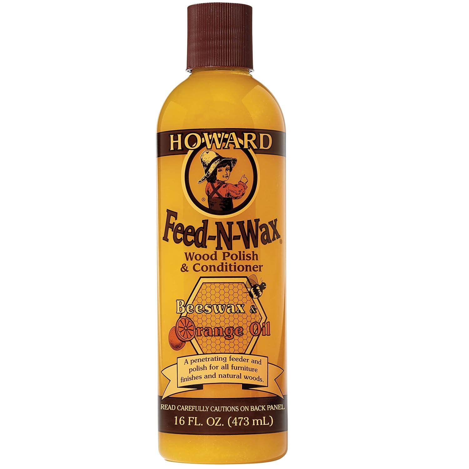 Howard Feed-N-Wax Orange Scent Wood Protector 16 oz Gel