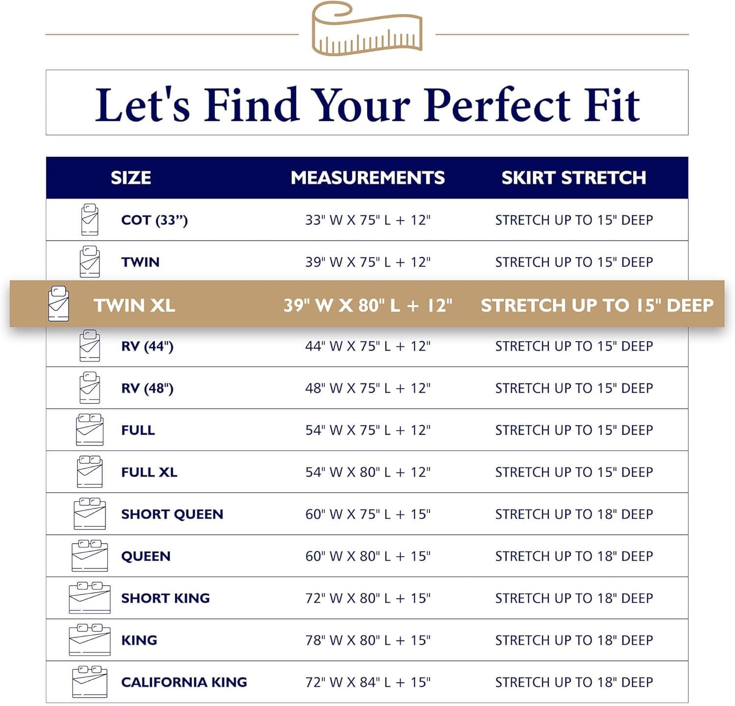 Twin XL Mattress Protector Waterproof, Rest-Guard 100% Waterproof Quilted Fitted Mattress Pad, Ultra Soft & Noiseless Mattress Cover Bed Cover - fits up to 21" Deep, Machine Washable