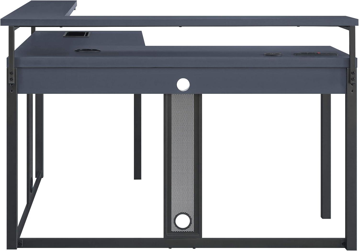 Stealth Pro Corner L-Shape Black Gaming Desk with Tech Upgrades