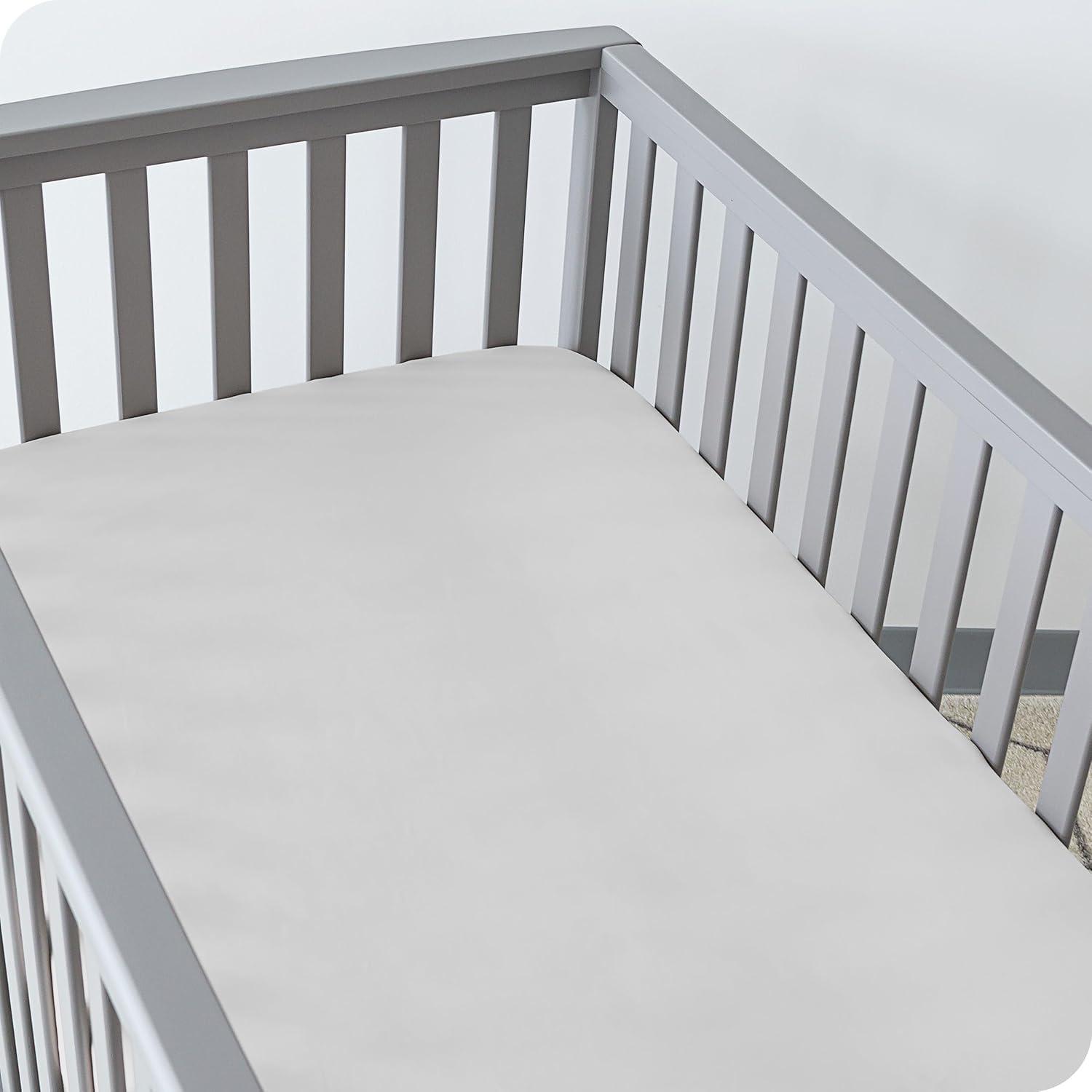 Bare Home Microfiber - Piece Standard Crib Fitted Sheet (Set of 3)