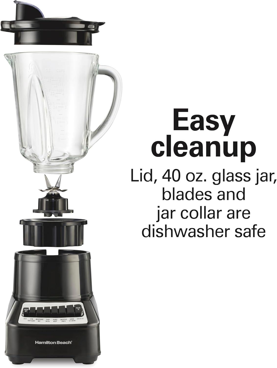 Hamilton Beach Hamilton Beach® Wave Crusher® Multi-Function Blender 40 oz. Glass Jar