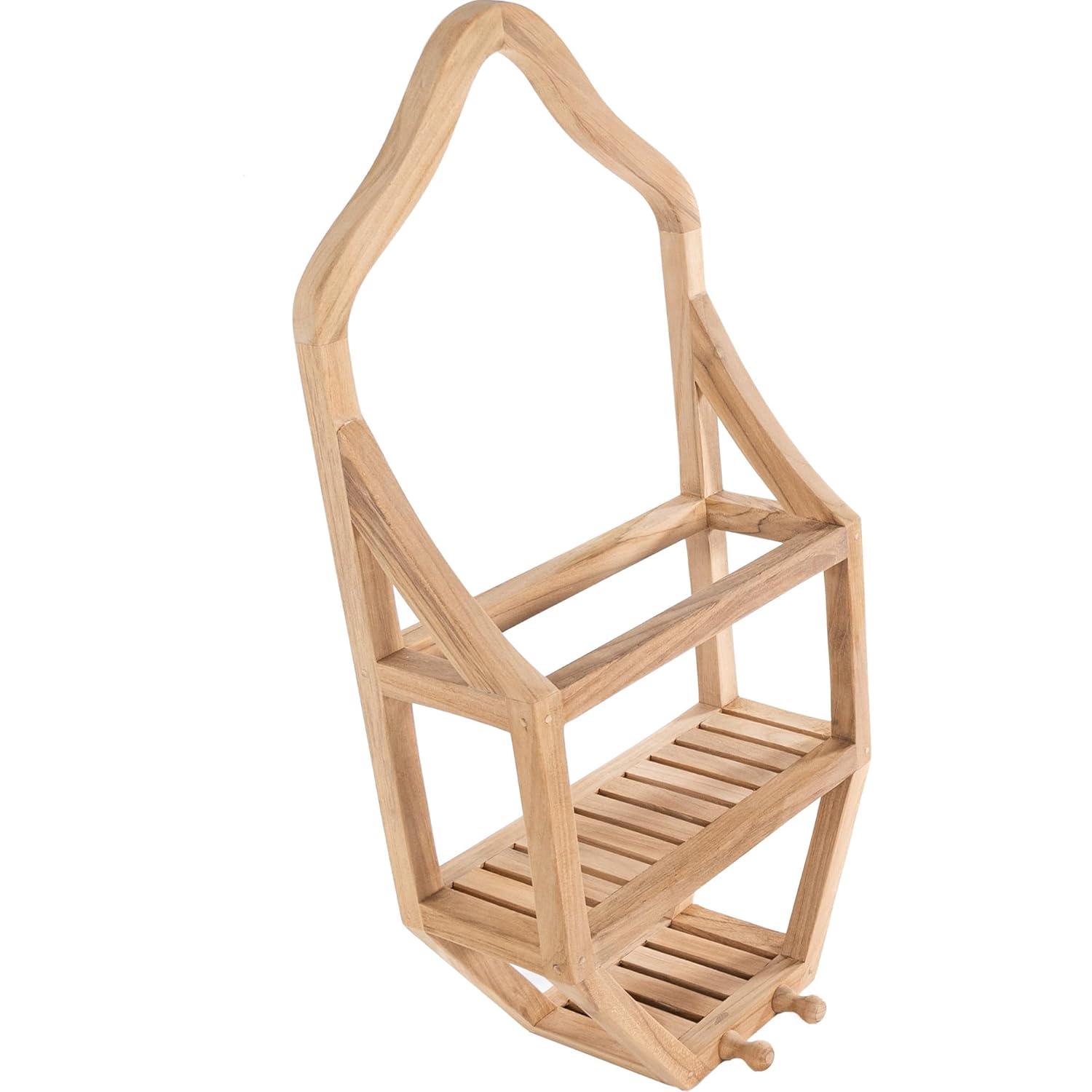 Nordic Teak Natural Shower Caddy - Beige