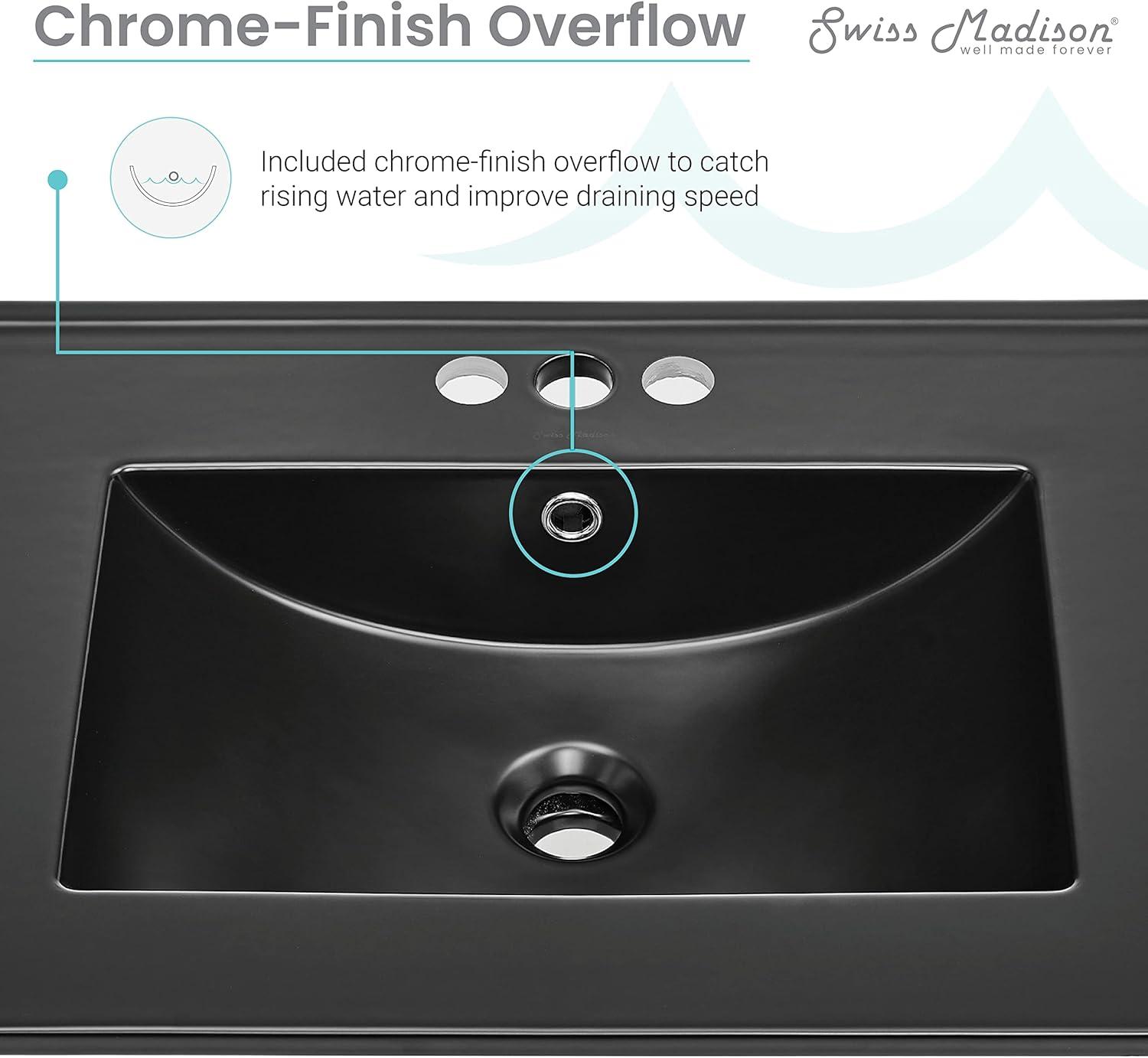 Ceramic 24" Single Bathroom Vanity Top