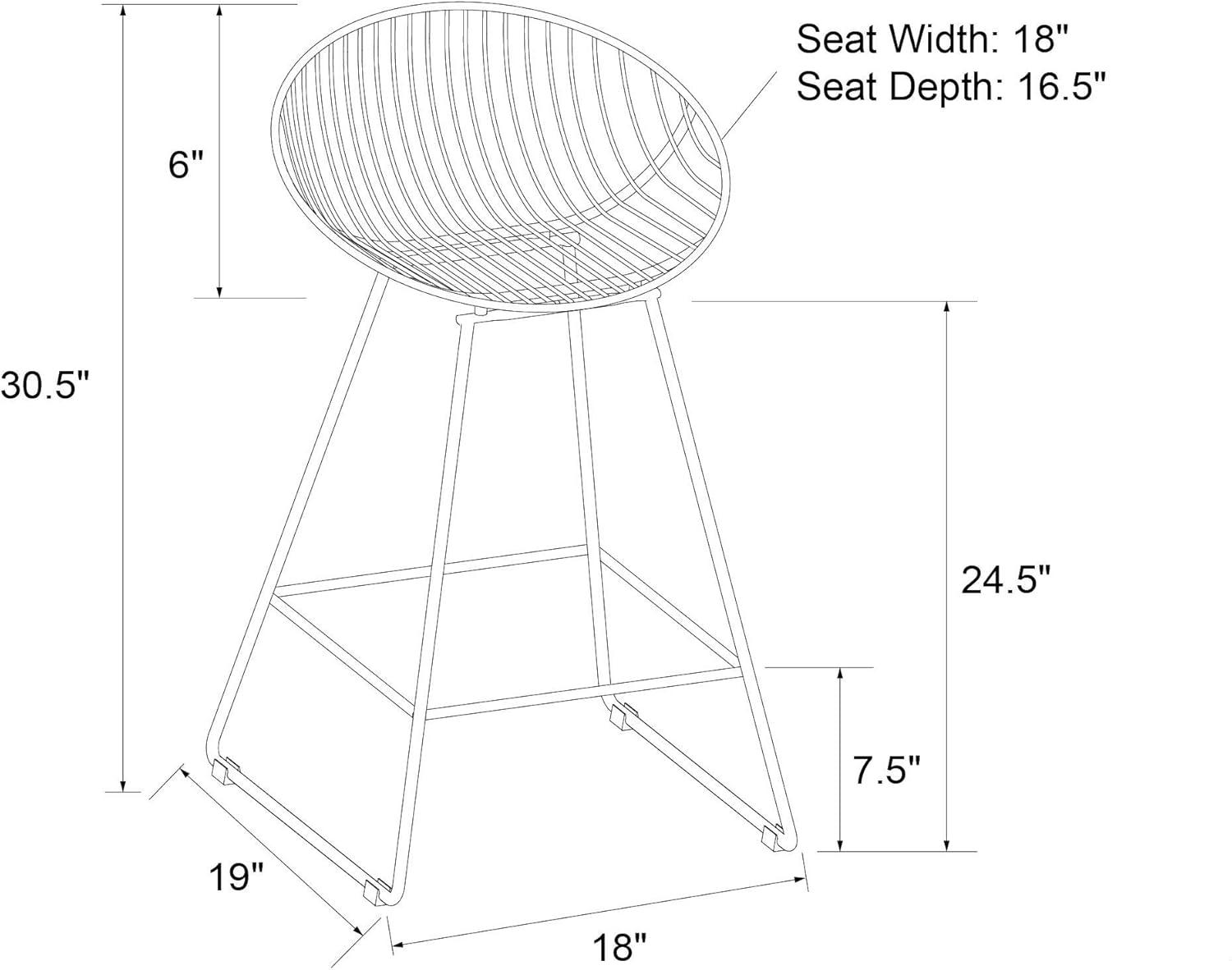 Ellis 25" Counter Bar Stool