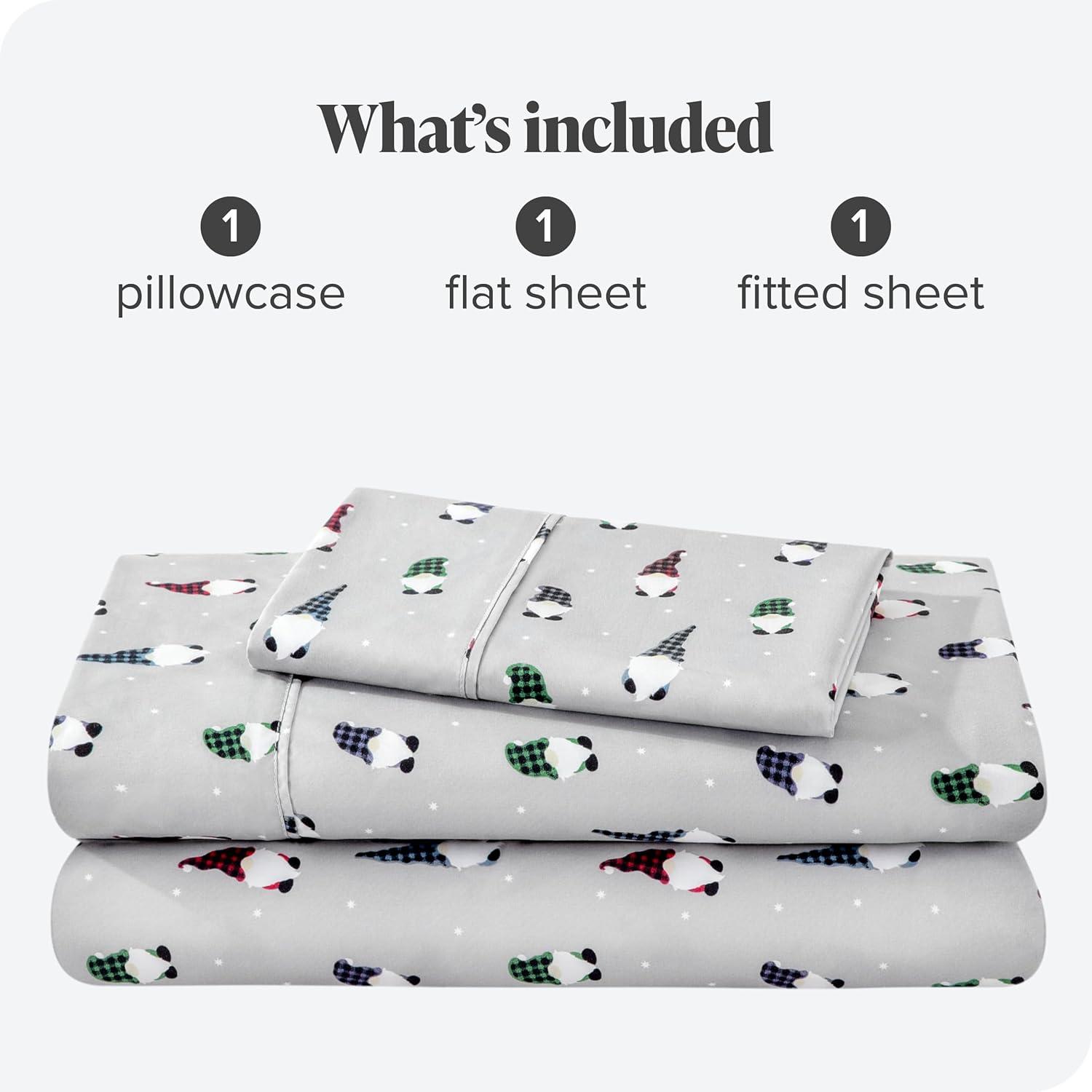 Printed Pattern Microfiber Sheet Set by Bare Home