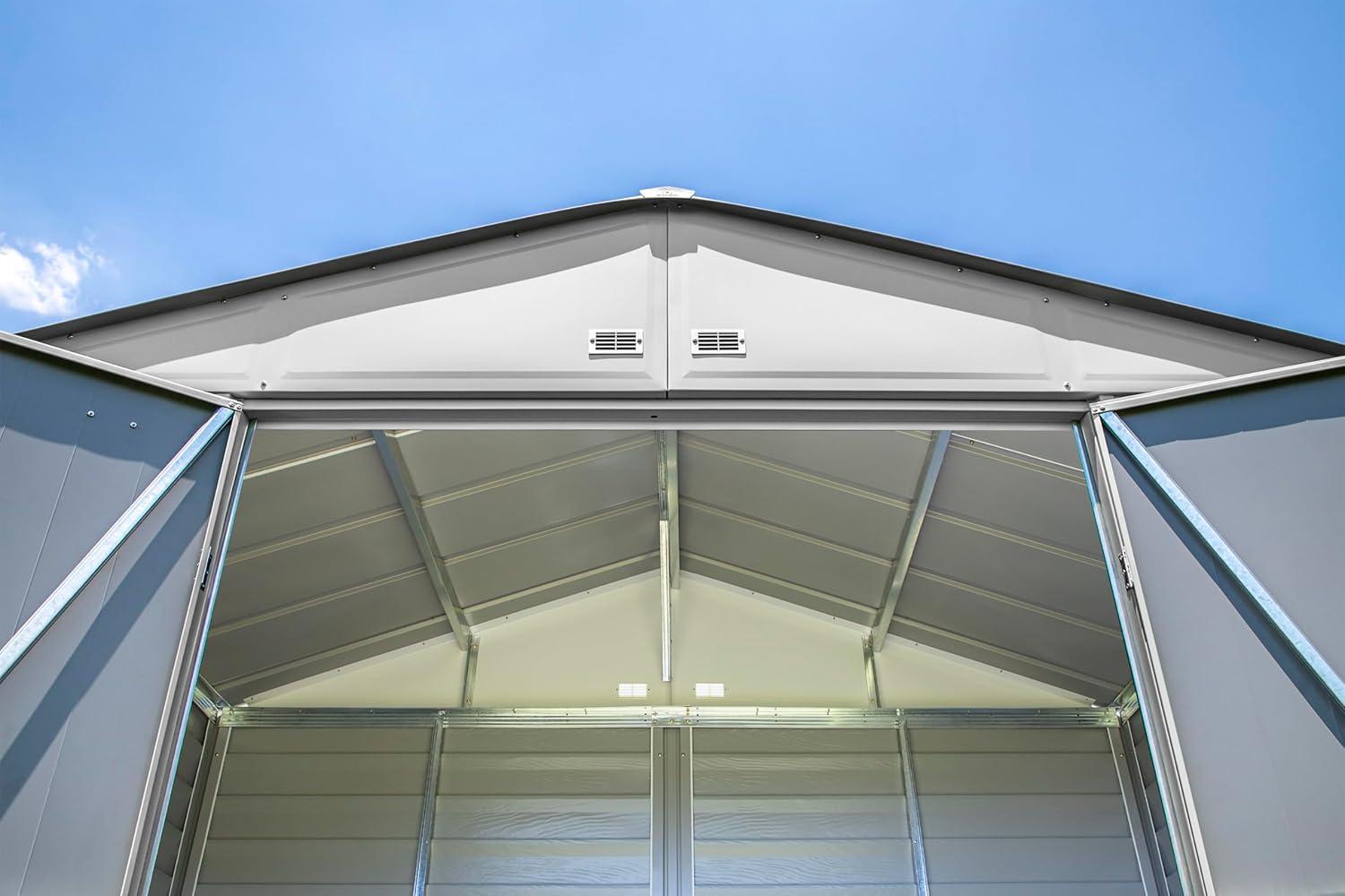 10 ft. W x 14 ft. D Steel Horizontal Storage Shed