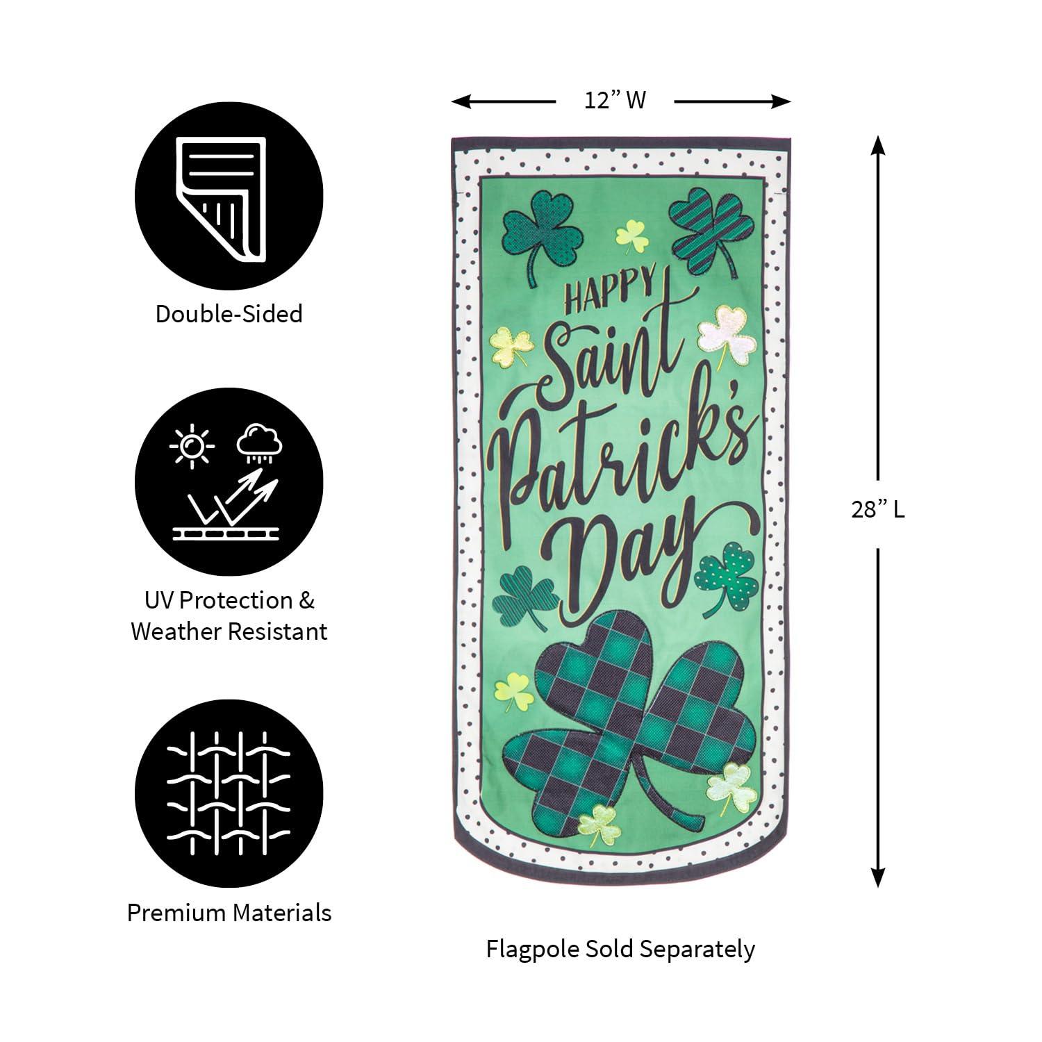 Happy St. Patrick's Day Everlasting Impressions Textile Décor