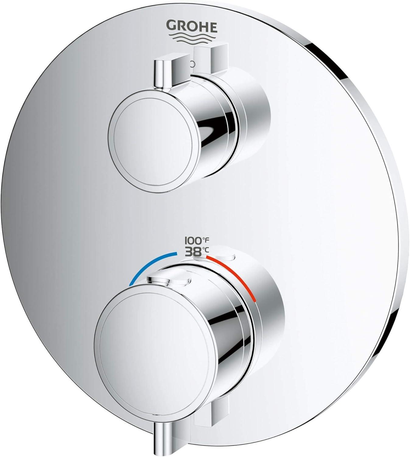 GROHE Grohtherm 2-Handle Shower Thermostatic Valve Trim Kit