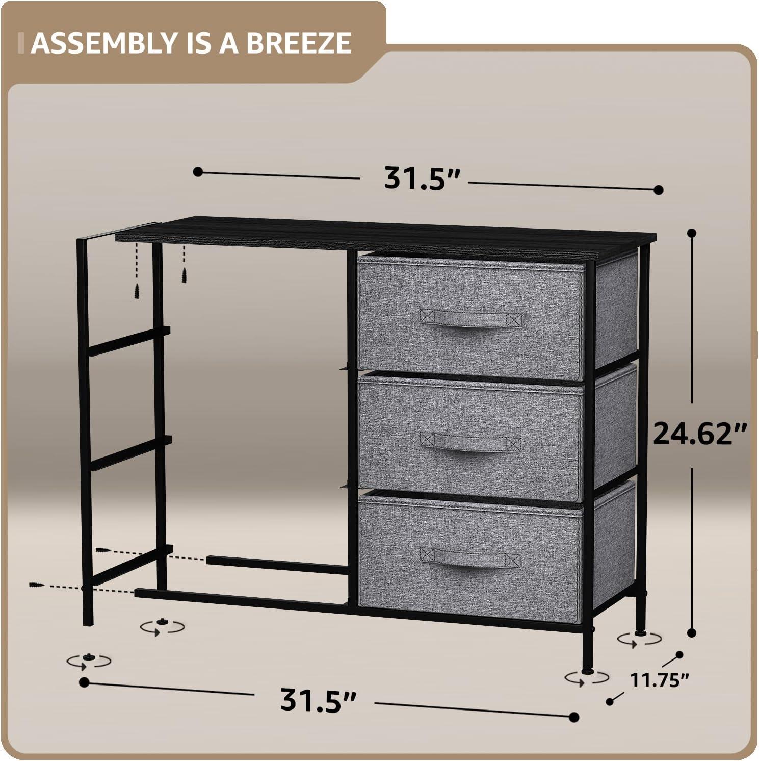 Sorbus Extra Wide Dresser Organizer With 8 Drawers - Black