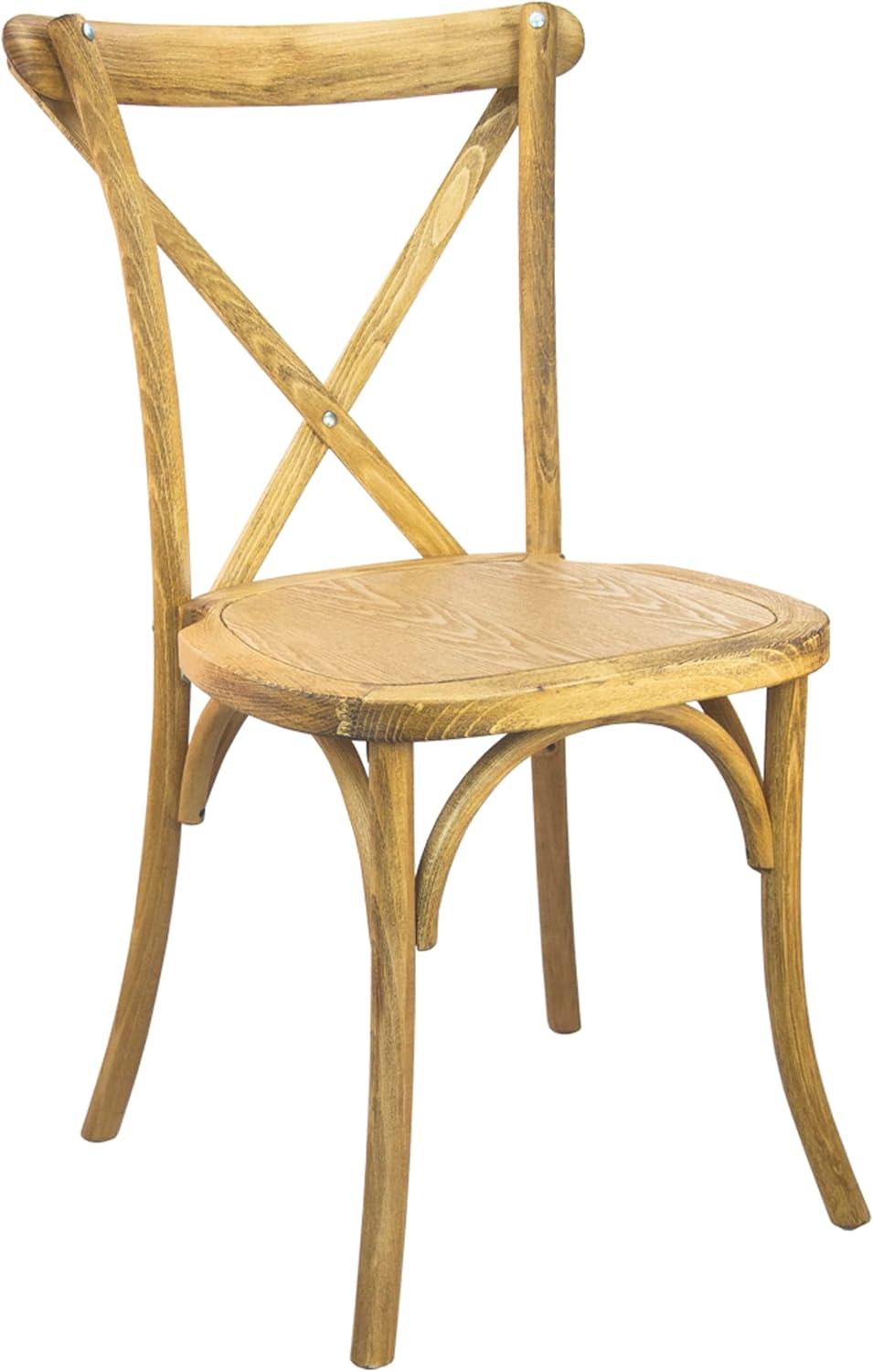 Merrick Lane Bardstown X-Back Bistro Style Wooden High Back Dining Chair