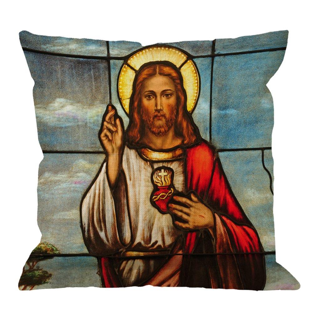 HGOD DESIGNS Polka Dots Decorative Throw Pillow Cover Case,Brush Strokes Dots Cotton Linen Outdoor Pillow Cases Square Standard Cushion Covers for Sofa Couch Bed Car 18x18 inch Black