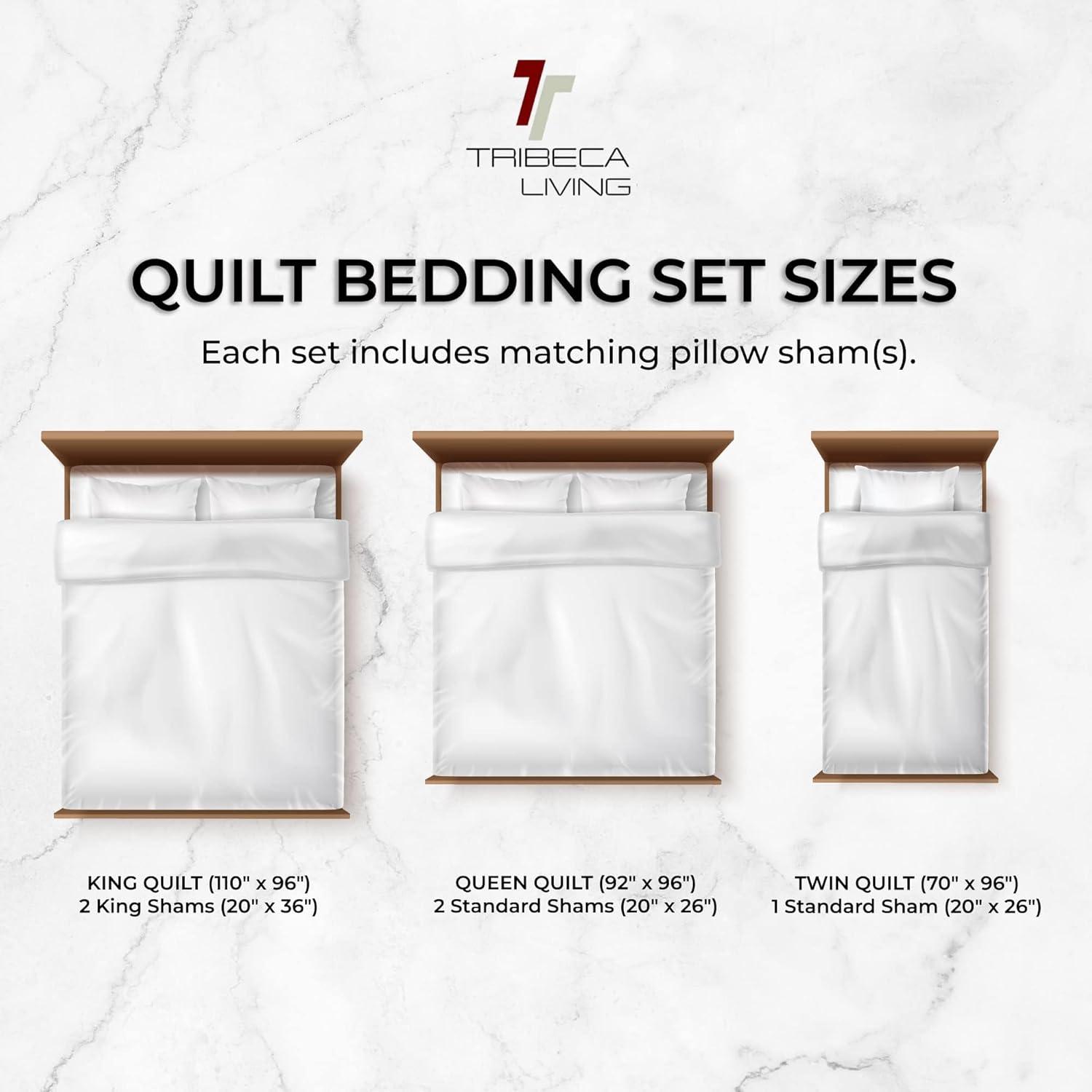 Tribeca Living Capri Velvet Quilt Set