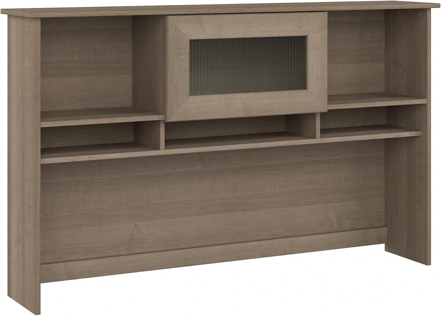 Cabot 60W Hutch Ash Gray - Bush Furniture