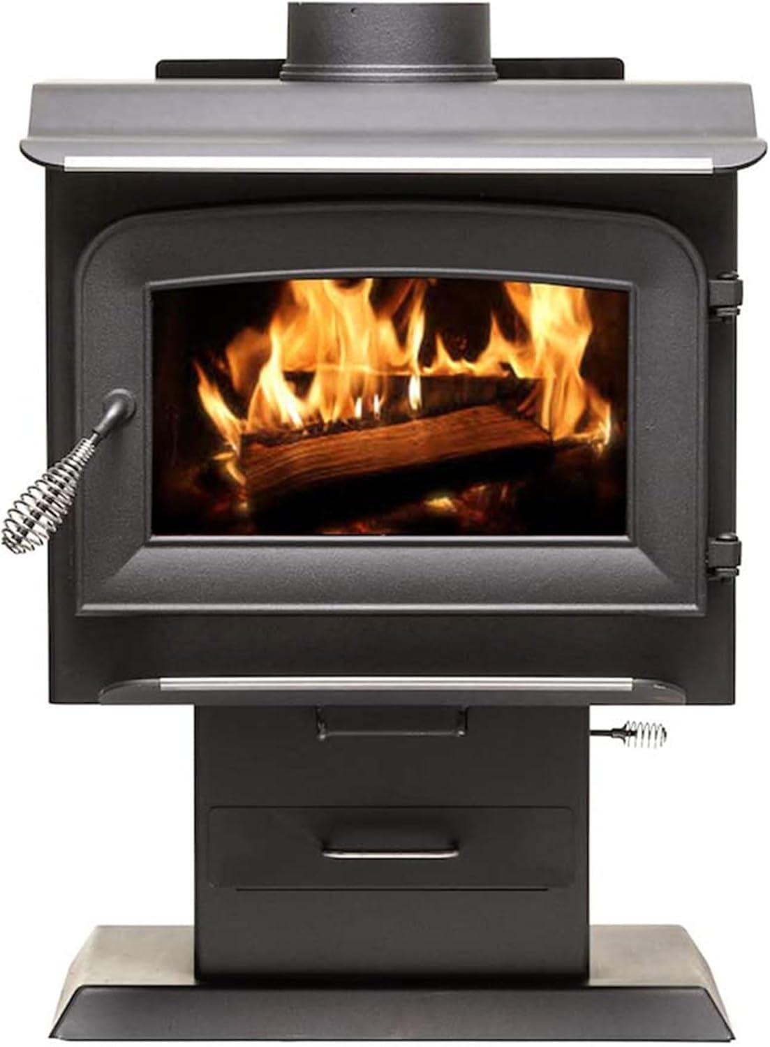 1200 sq. ft. Pedestal Wood Stove