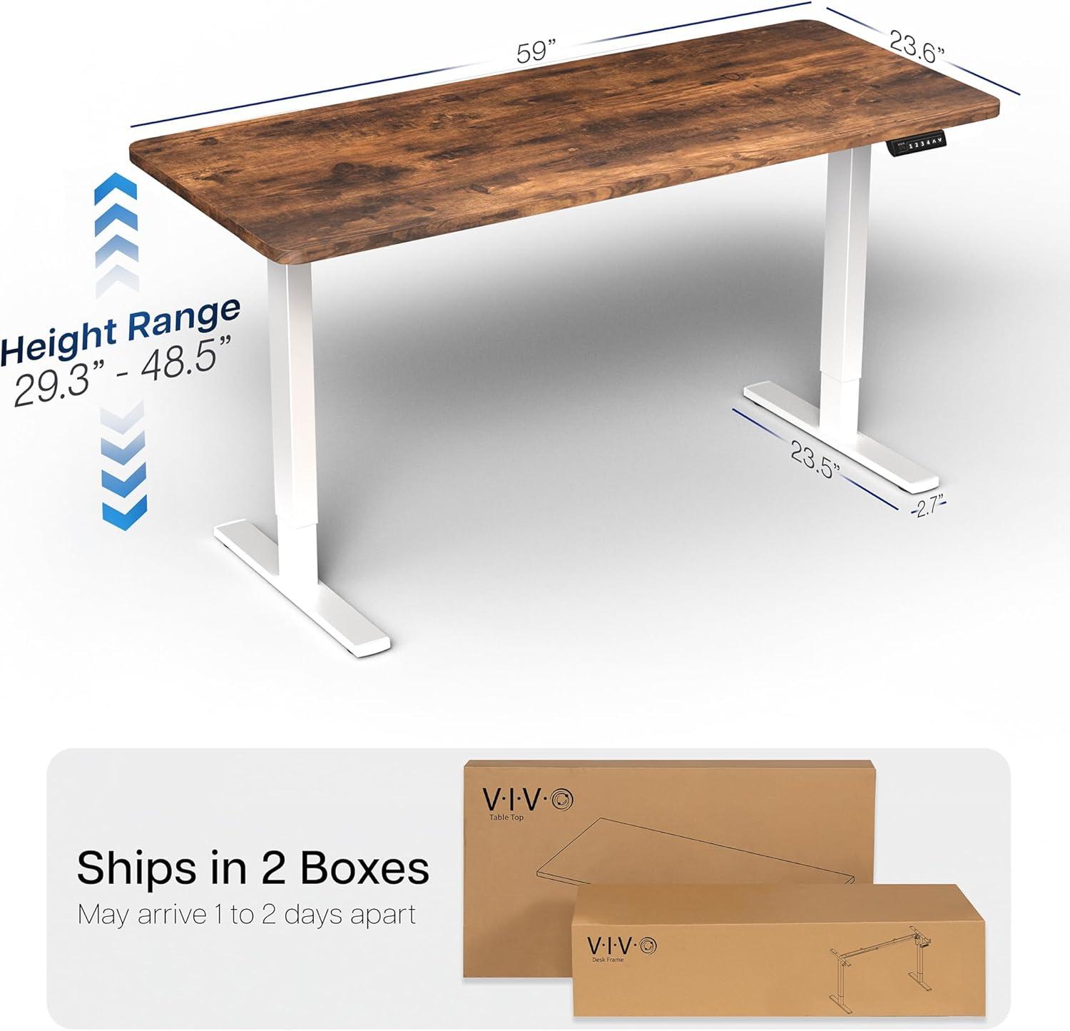Vivo VIVO Single Motor Electric Desk with Push Button Memory Controller