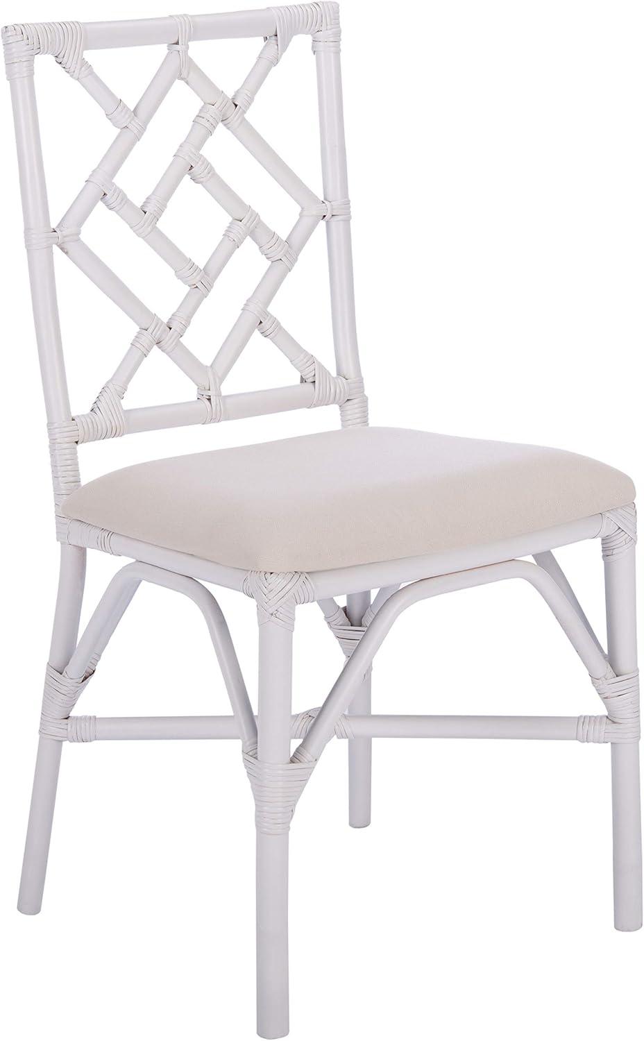Bhumi Accent Chair W/ Cushion (Set of 2) - ACH6509 - White/White - Safavieh