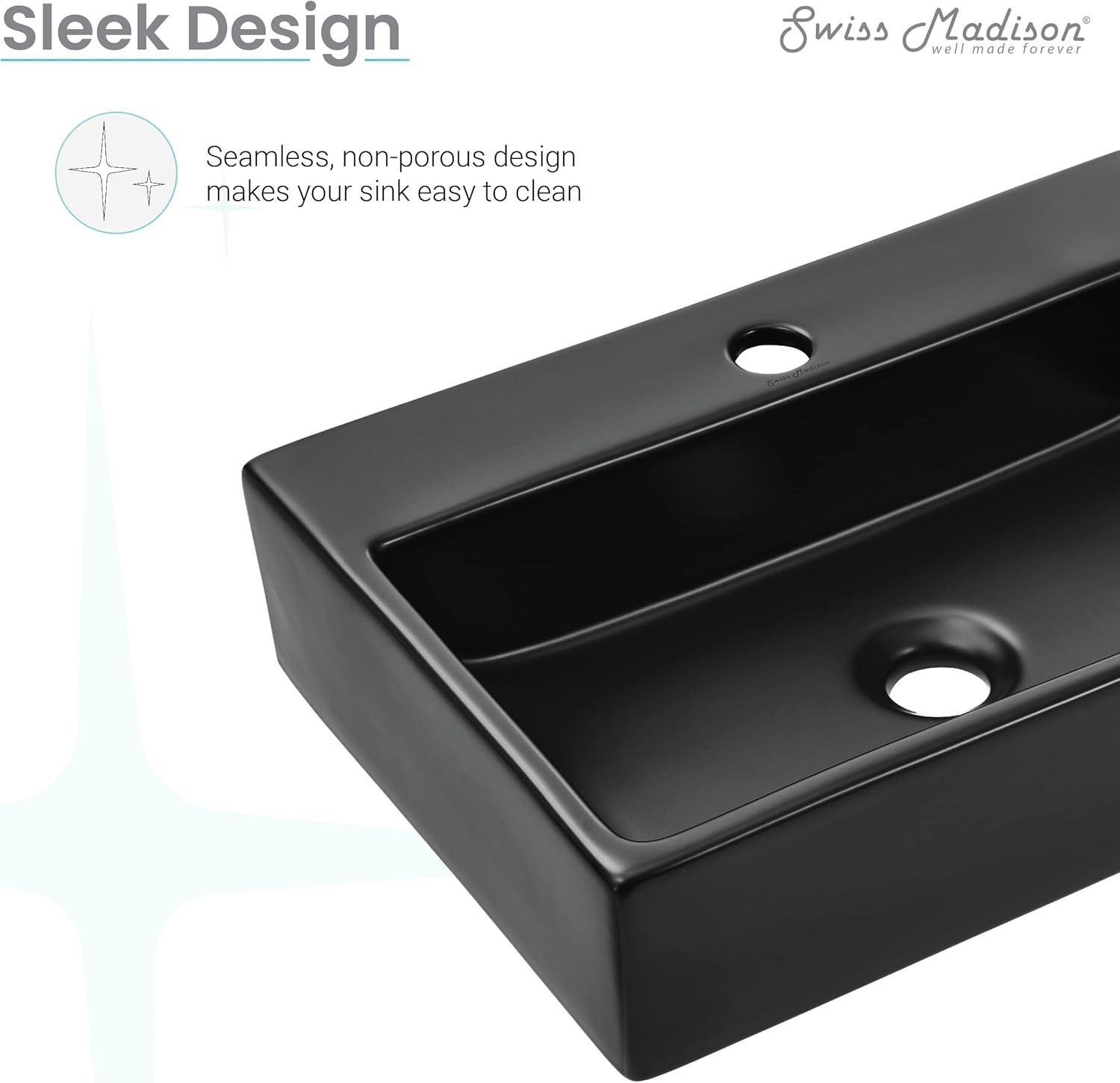 Claire 20 Rectangle Ceramic Vessel Sink