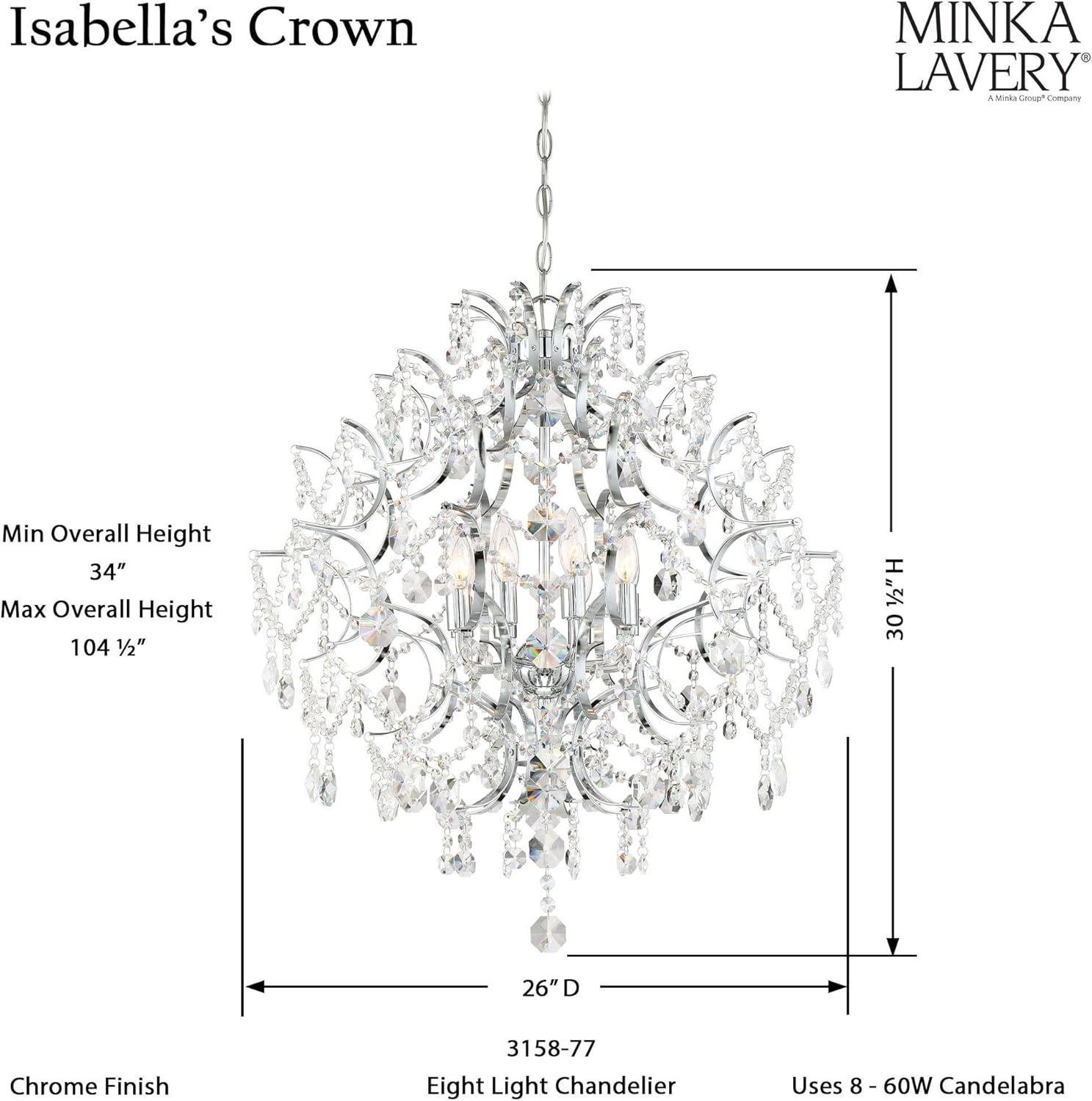 Minka Lavery Isabella's Crown 8 - Light Dimmable Chandelier