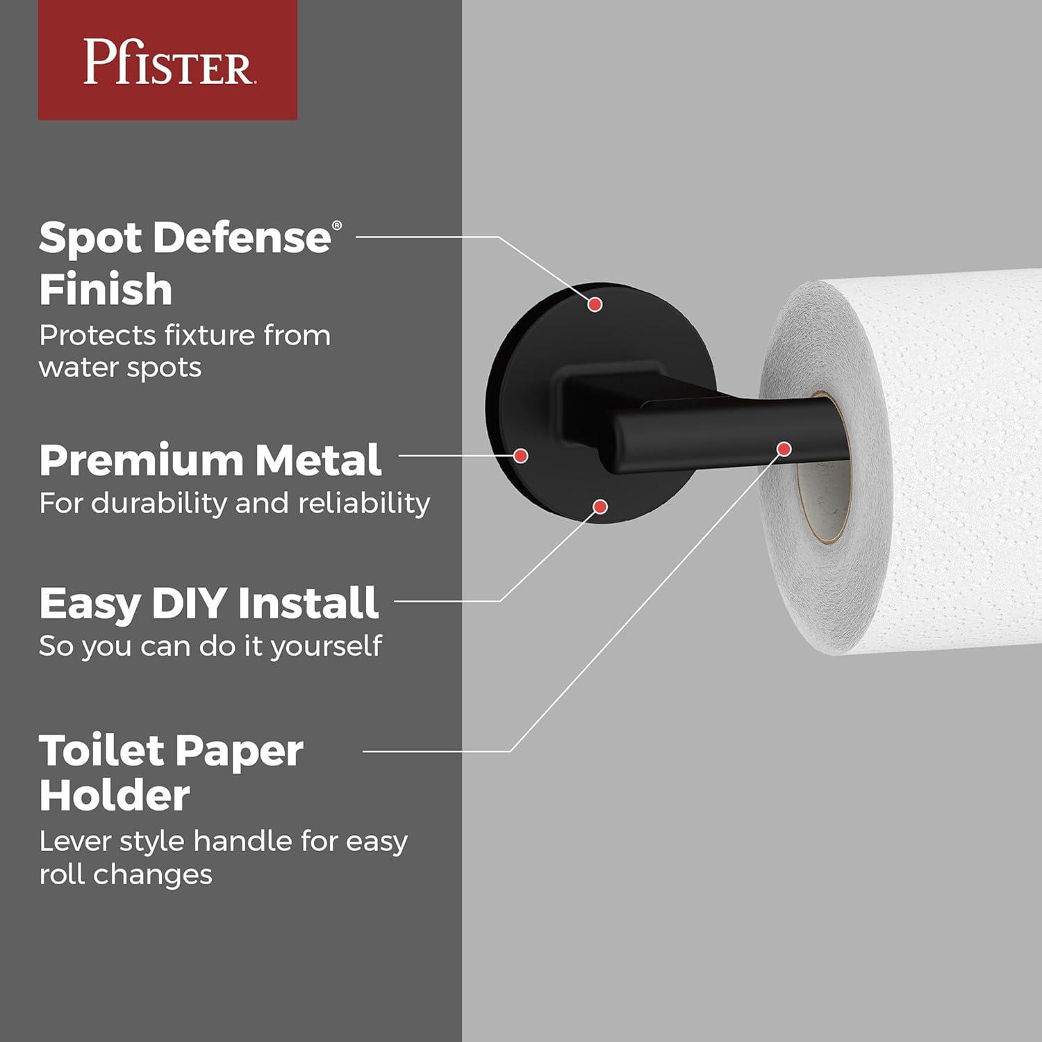 Capistrano Wall Mount Double Post Toilet Paper Holder in Matte Black