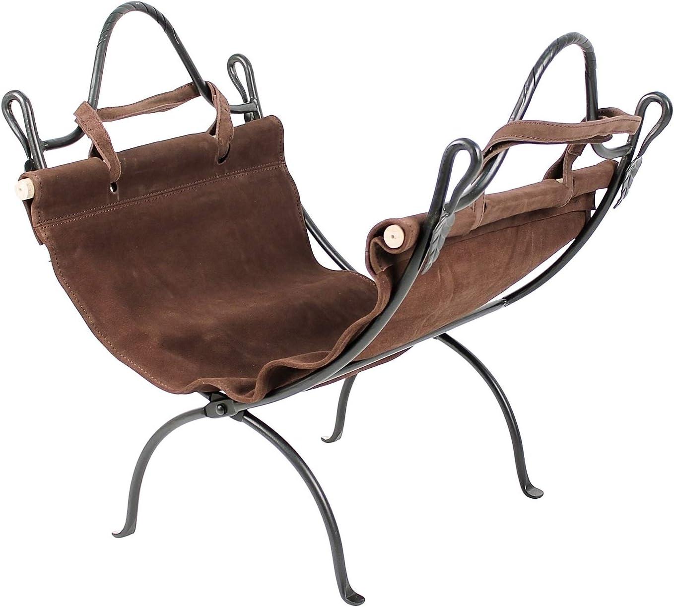 Williston Forge Gaul Wrought Iron Log Carrier and Stand